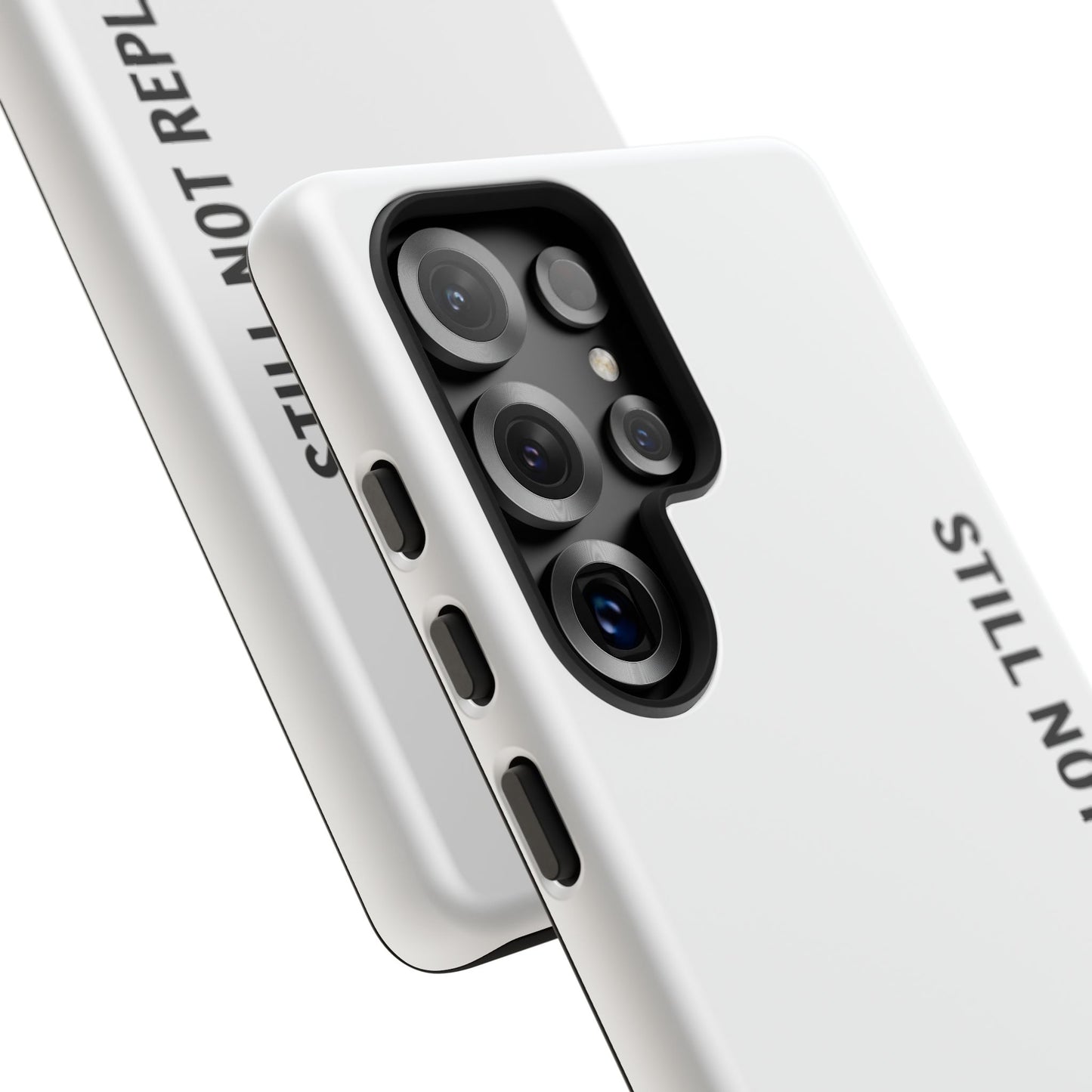 Still Not Replaced by AI – Funny Tough Phone Case for Programmers & Tech Enthusiasts