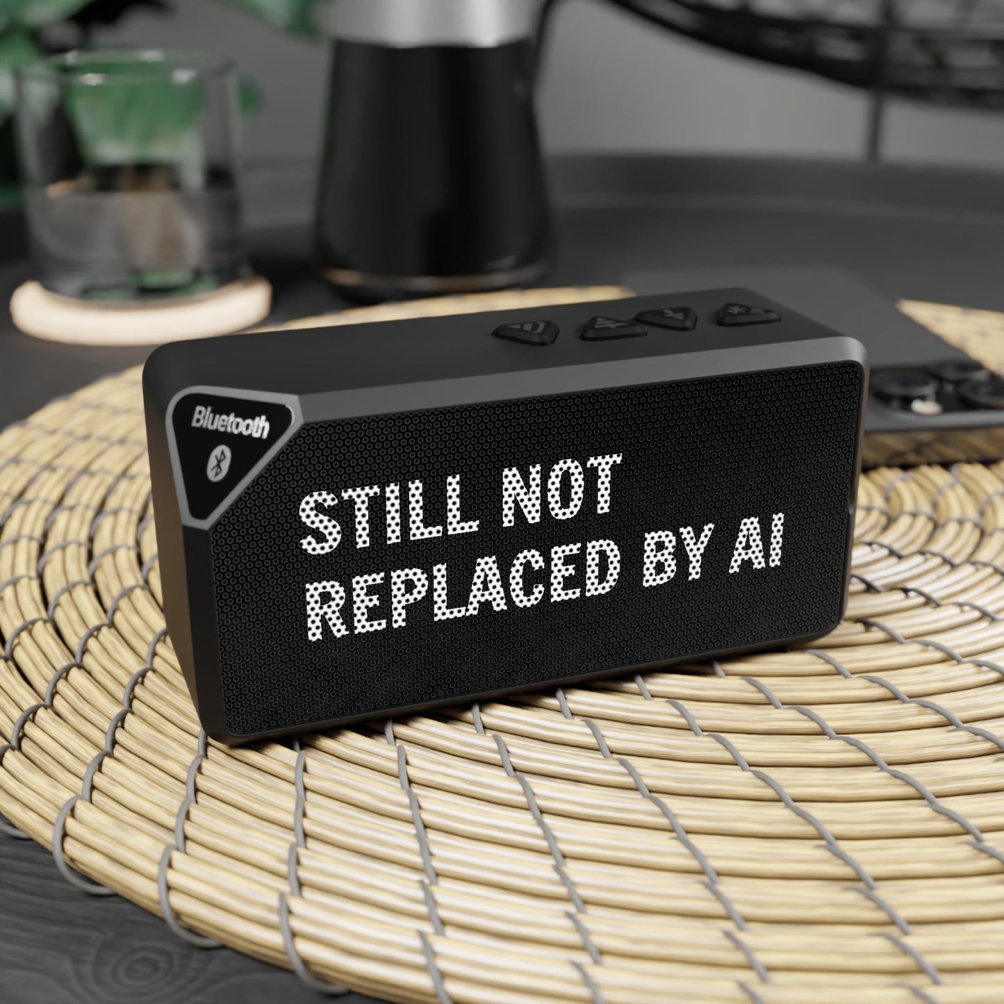 Still Not Replaced by AI – Bluetooth Speaker for Coders | Jabba Portable Wireless Speaker with AUX & Rechargeable Battery