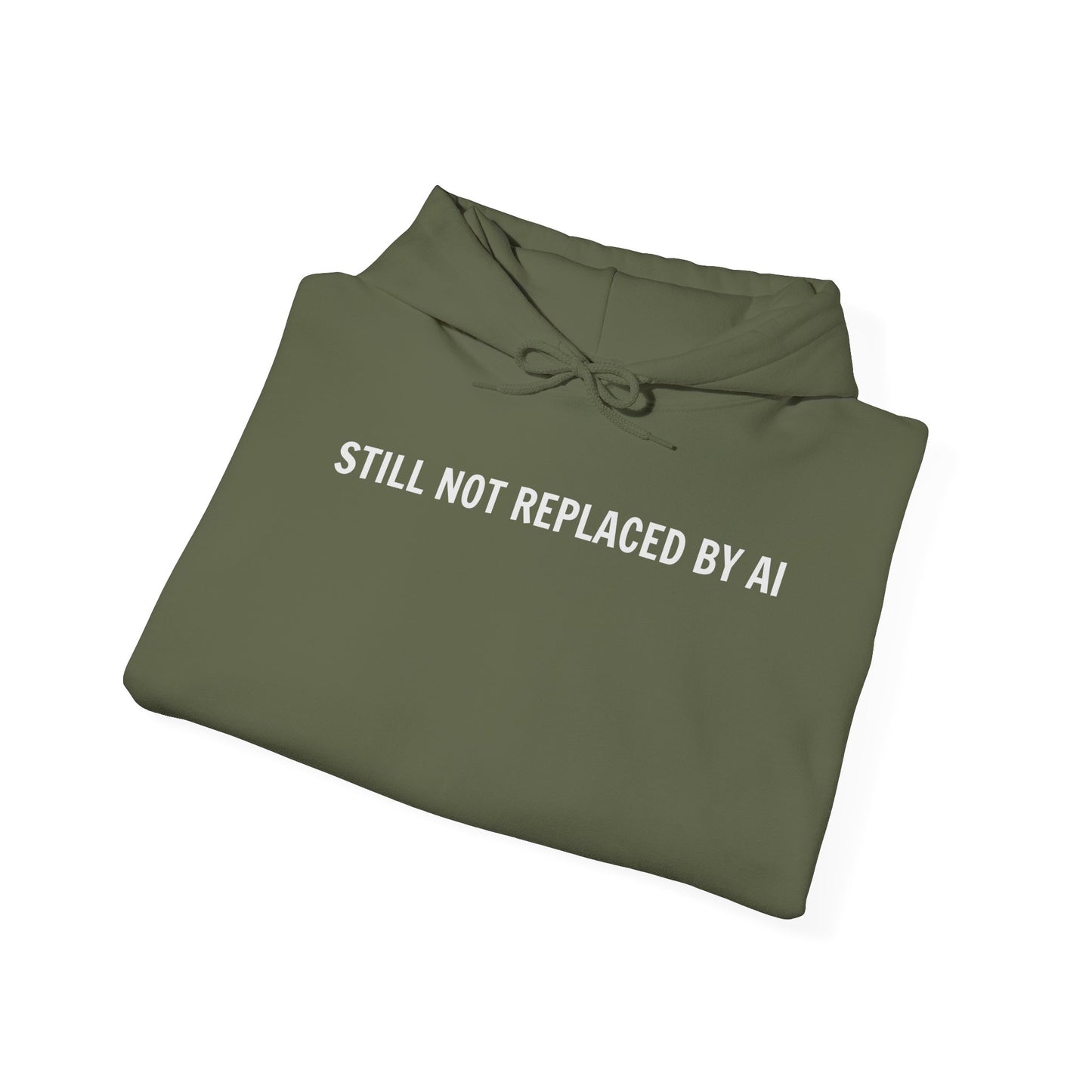Still Not Replaced by AI – Funny Unisex Hoodie for Programmers & Tech Enthusiasts
