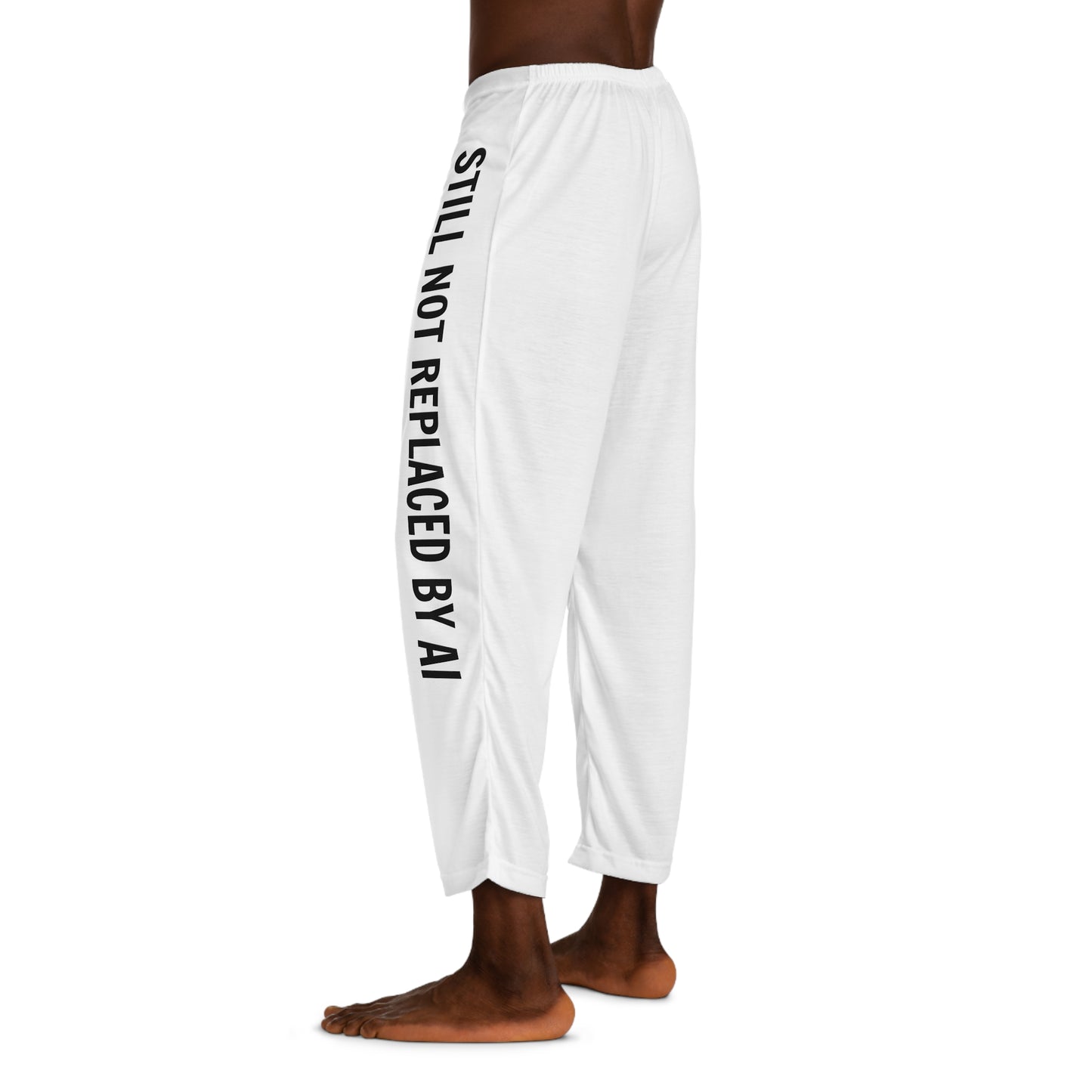 Still Not Replaced by AI – Men’s Pajama Pants for Coders | Silky Soft All-Over Print Lounge Pants