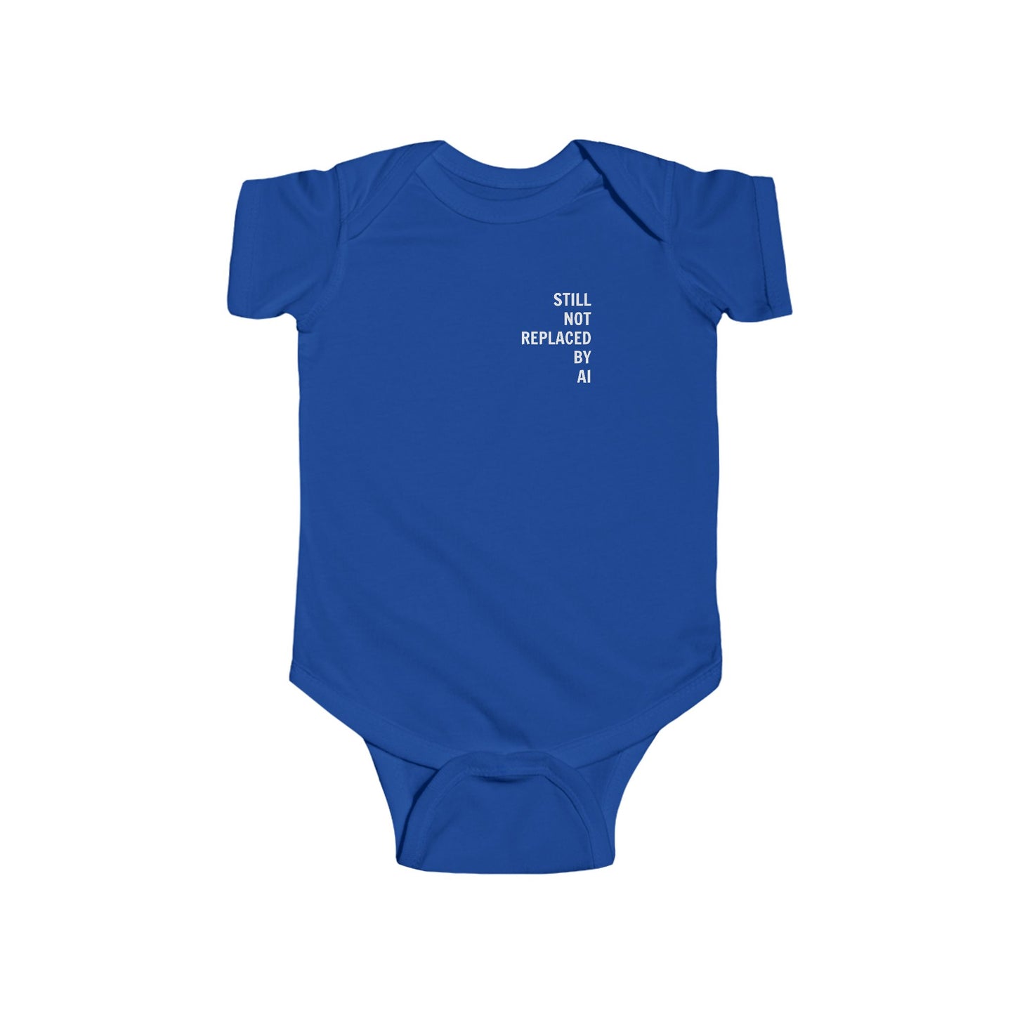 Still Not Replaced by AI – Funny Baby Bodysuit for Future Coders