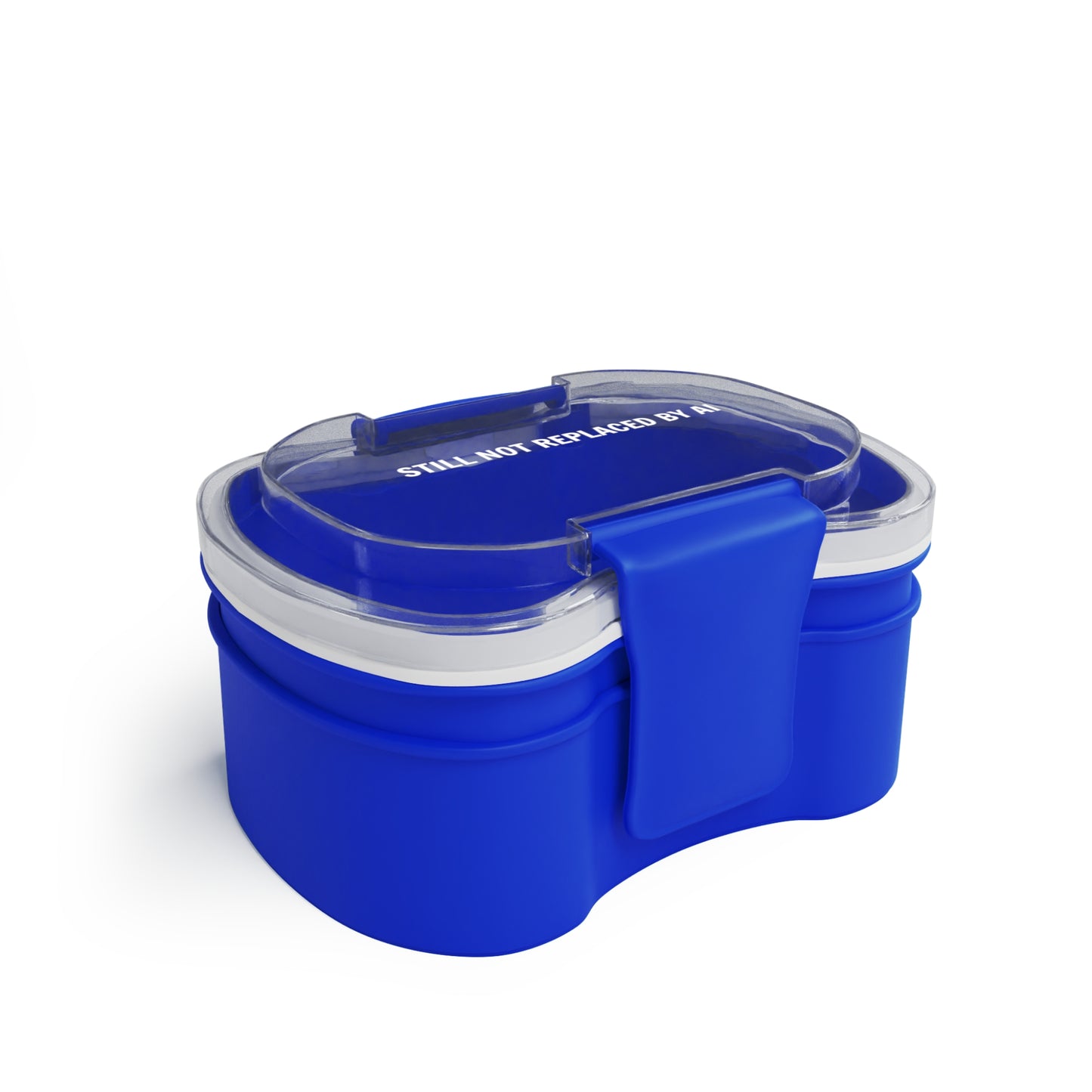 Still Not Replaced by AI – Two-Tier Bento Box for Coders | BPA-Free, Microwave Safe, Spoon Included
