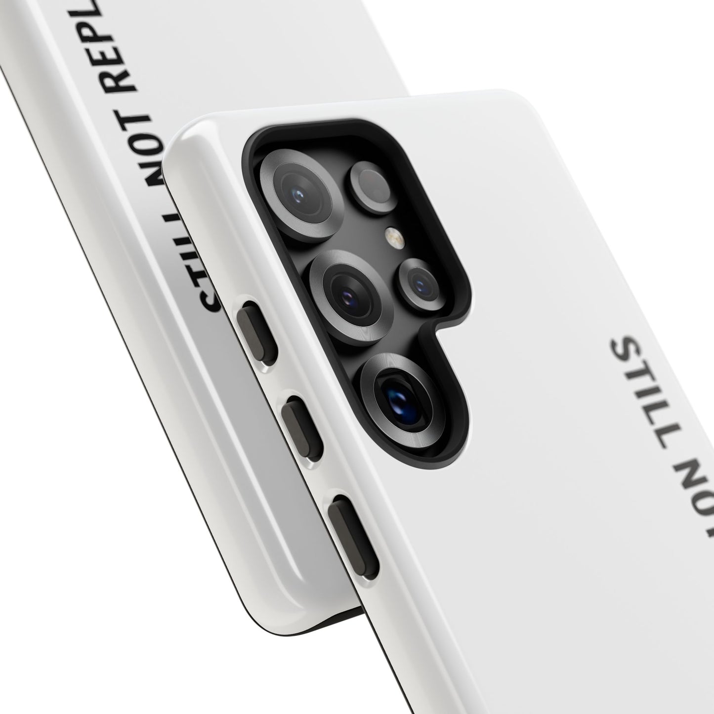 Still Not Replaced by AI – Funny Tough Phone Case for Programmers & Tech Enthusiasts