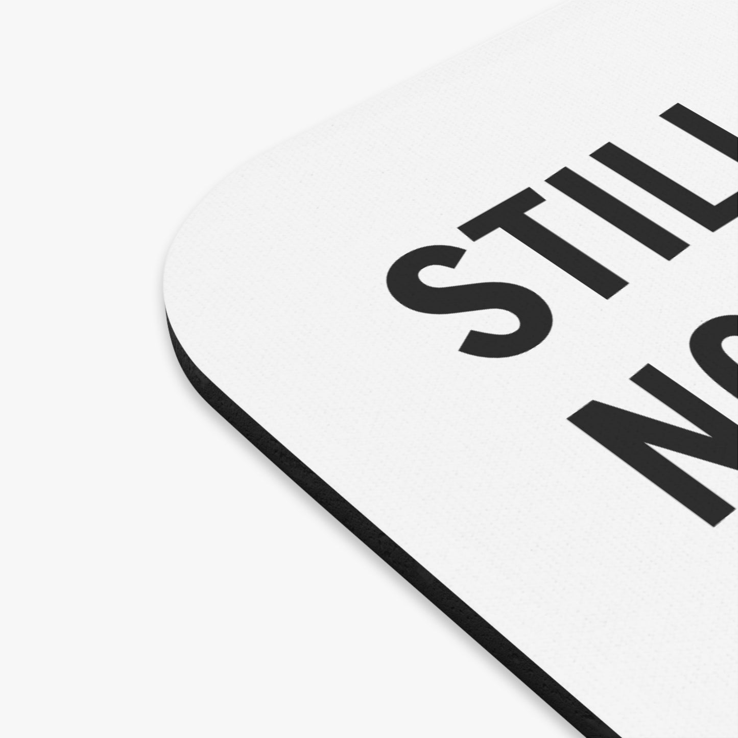 Still Not Replaced by AI – Rectangular Mouse Pad for Coders | Smooth Cloth Top, Anti-Slip Rubber Base