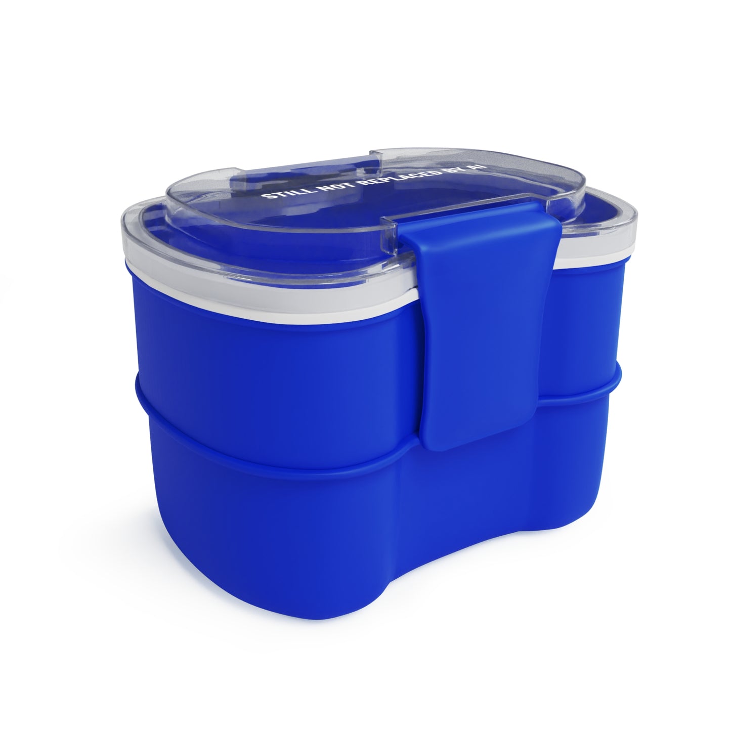Still Not Replaced by AI – Two-Tier Bento Box for Coders | BPA-Free, Microwave Safe, Spoon Included