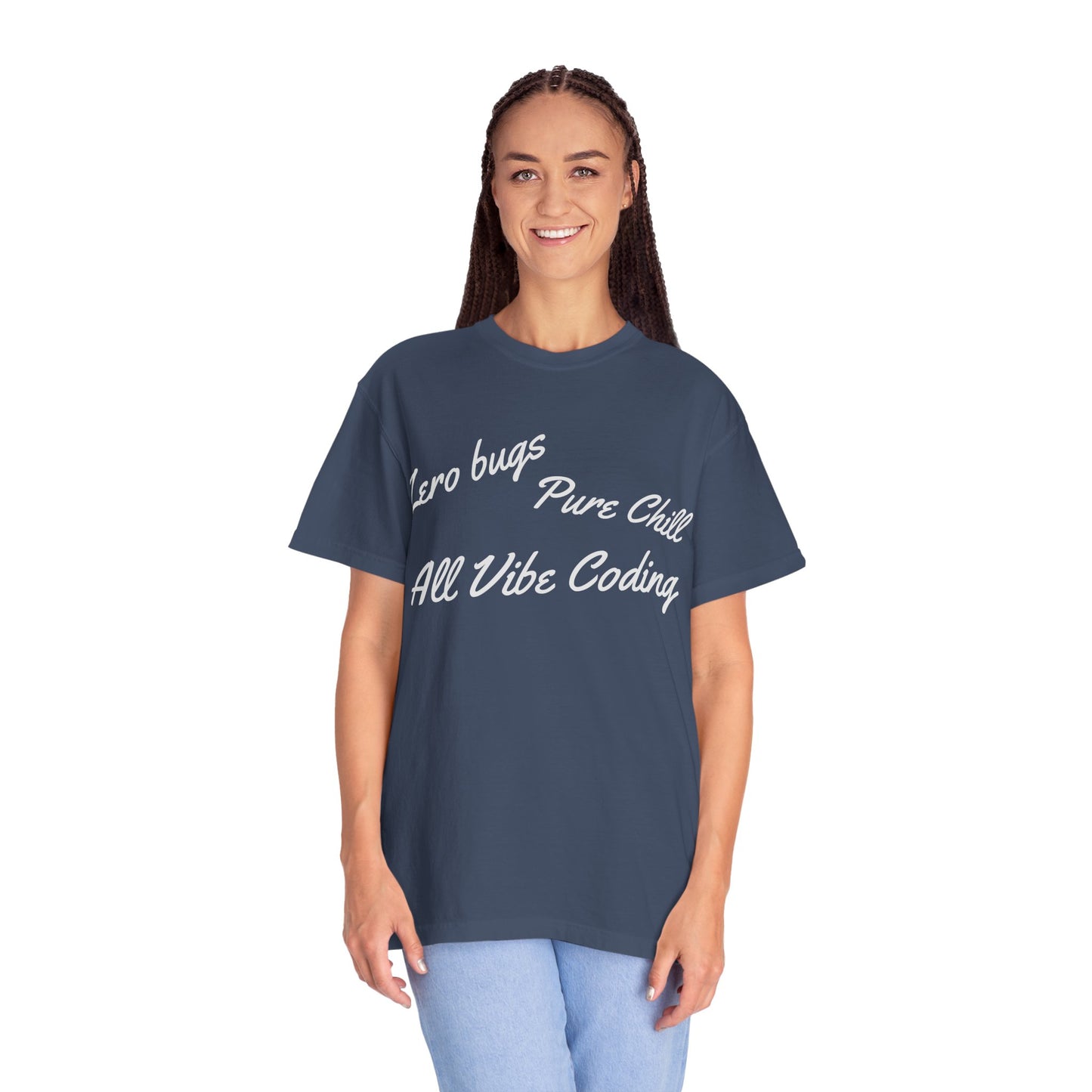 Zero Bugs Pure Chill All Vibe Coding T-Shirt | Funny Developer Tee | Coding Gif