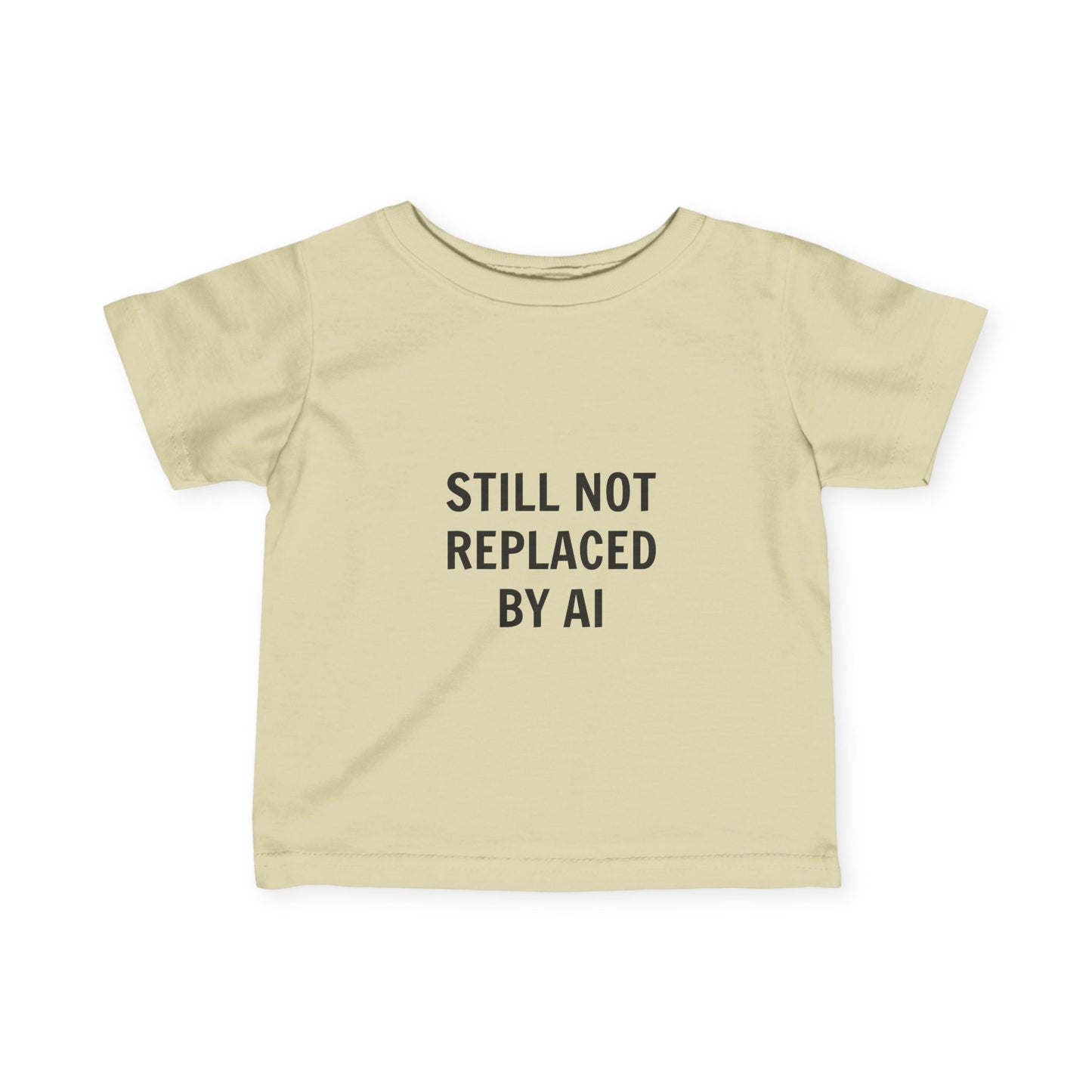 Still Not Replaced by AI – Infant Coder Tee | Soft Cotton Baby Shirt for Future Programmers