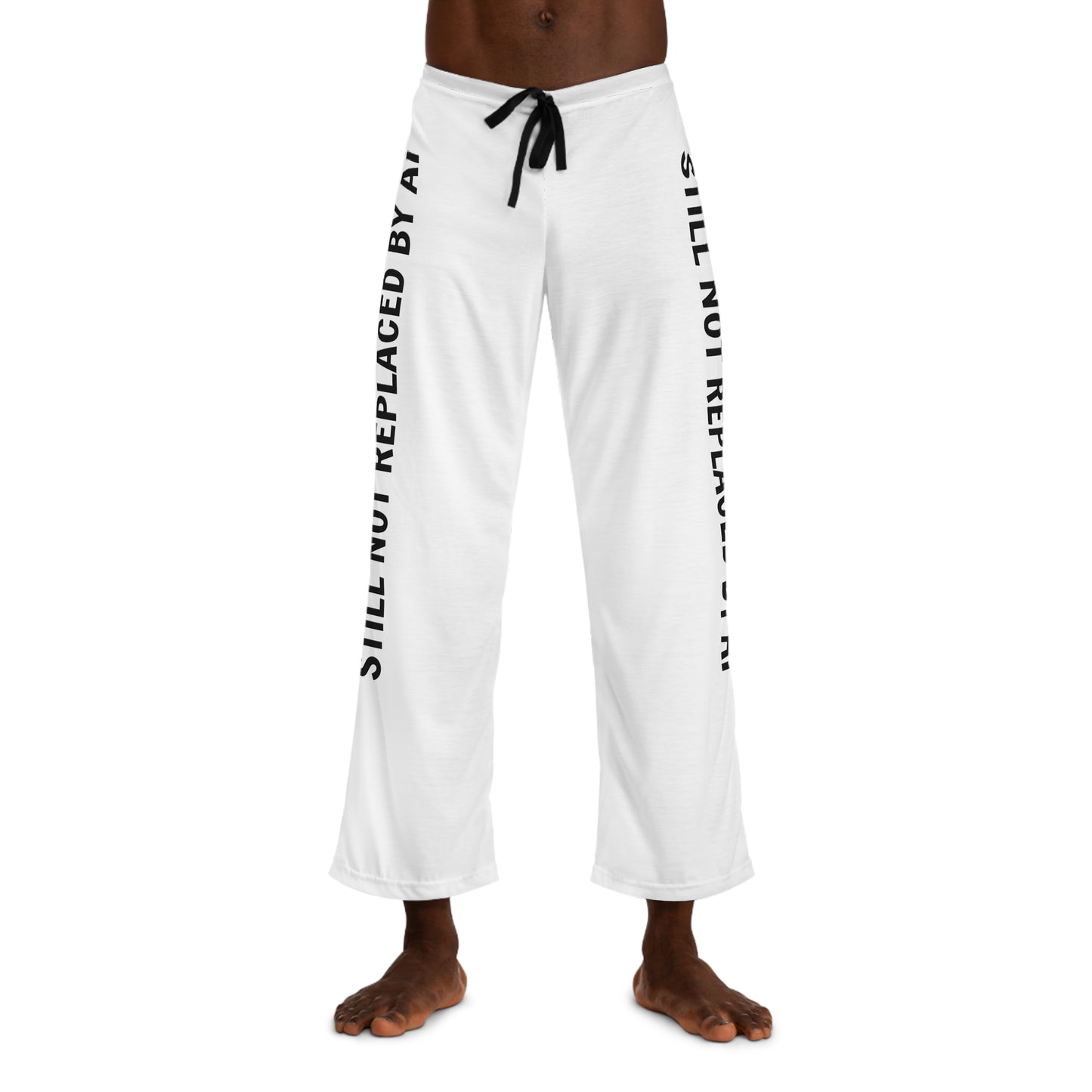 Still Not Replaced by AI – Men’s Pajama Pants for Coders | Silky Soft All-Over Print Lounge Pants