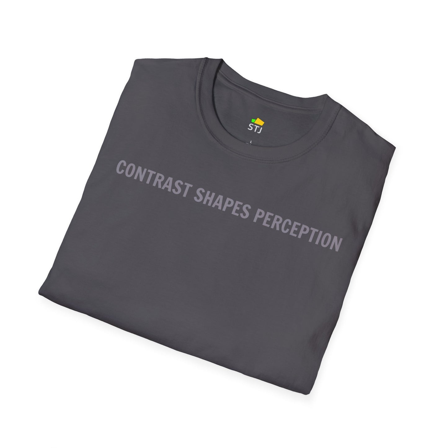 Contrast Shapes Perception - Statement T-Shirt for Frontend Developers UX Designers