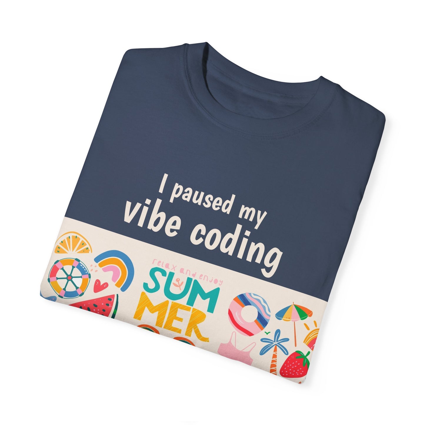 I Paused My Vibe Coding To Be Here T-Shirt | Funny Programmer Tee | Coding Humor Gift