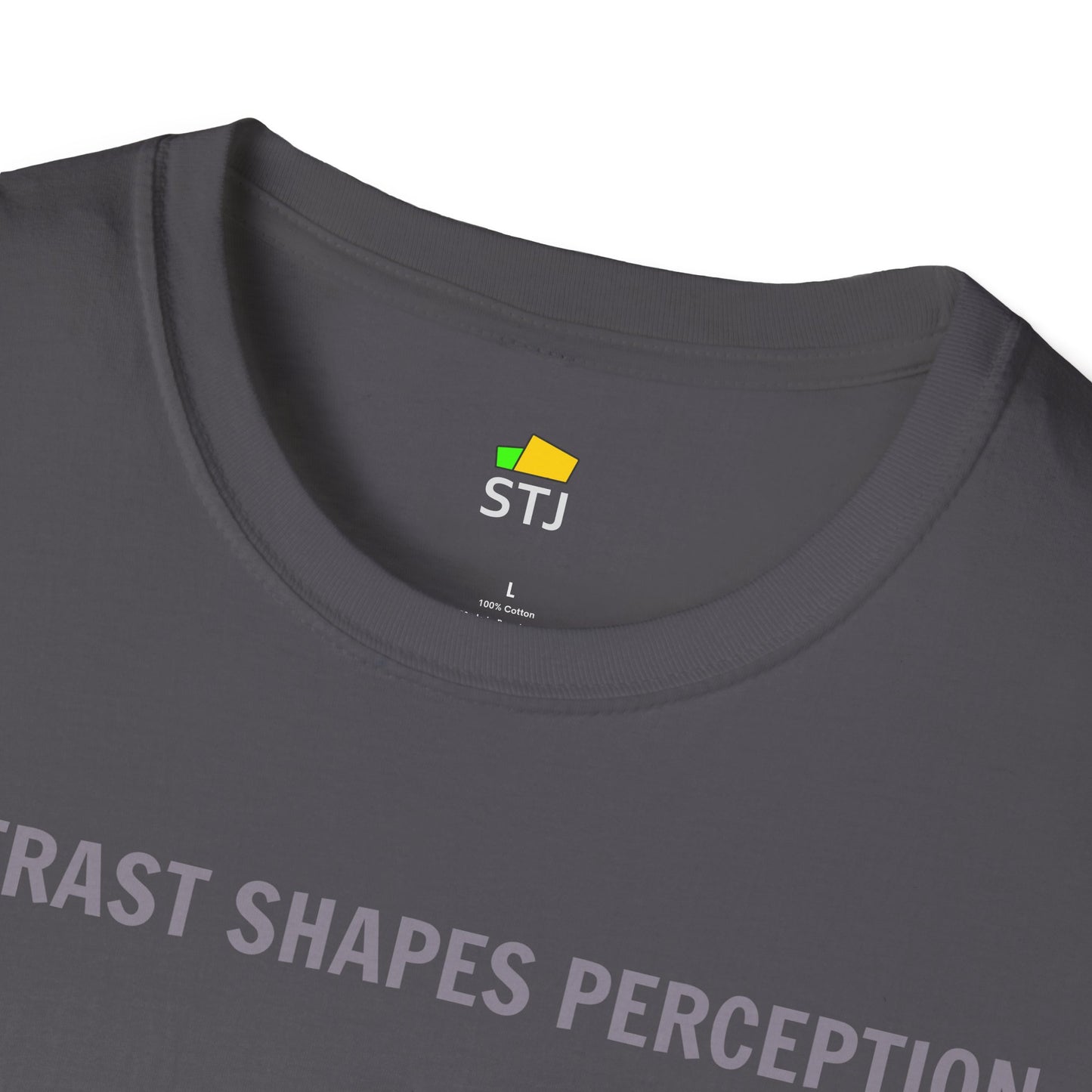Contrast Shapes Perception - Statement T-Shirt for Frontend Developers UX Designers