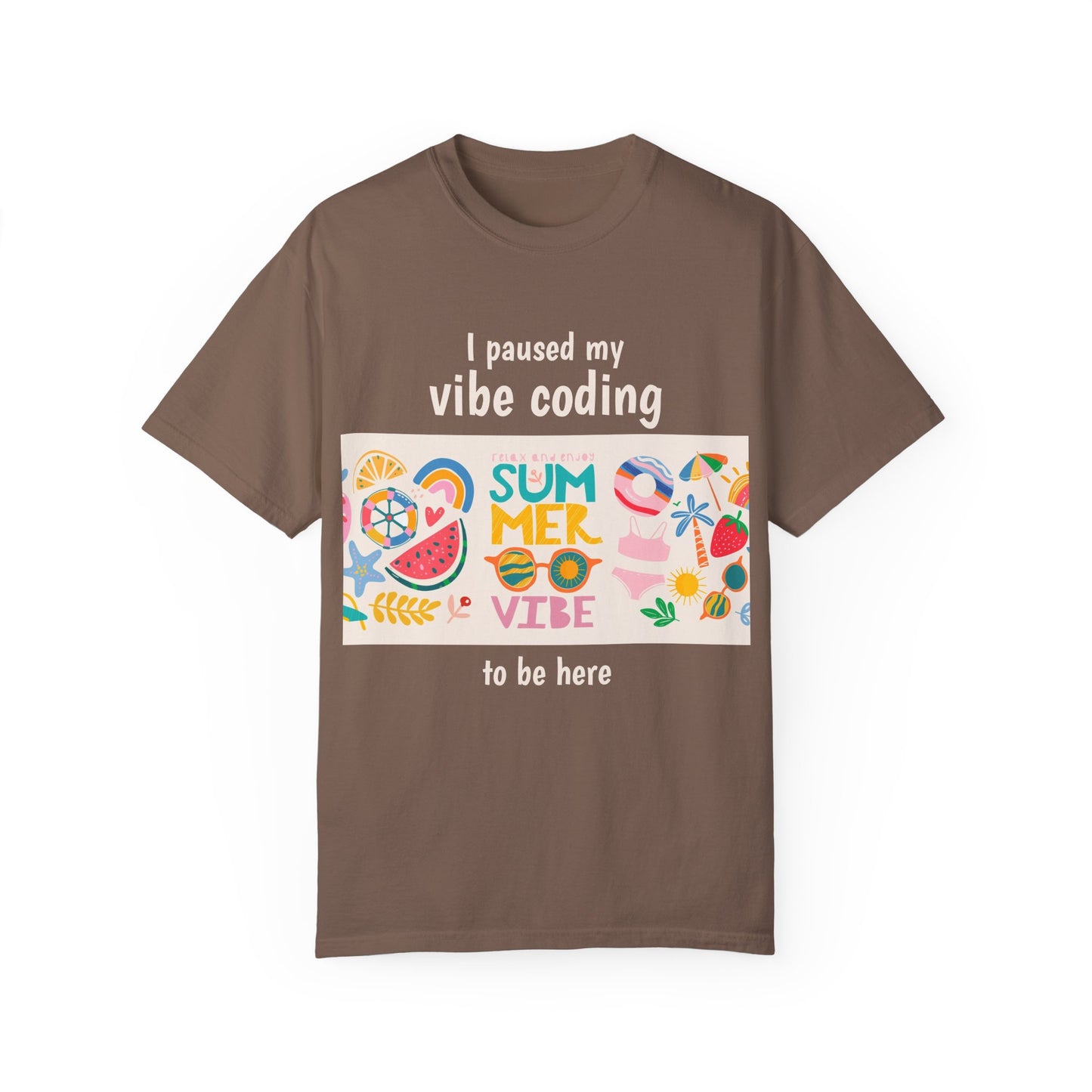 I Paused My Vibe Coding To Be Here T-Shirt | Funny Programmer Tee | Coding Humor Gift