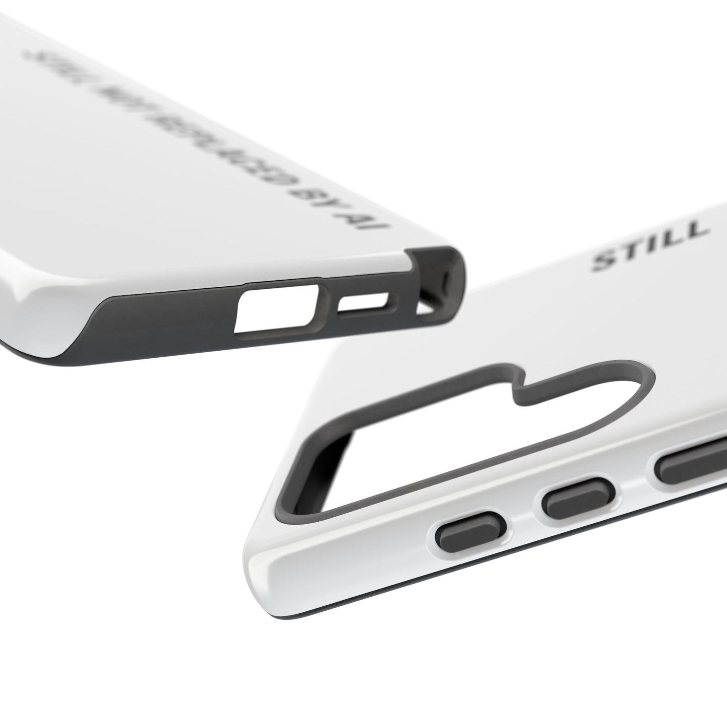 Still Not Replaced by AI – Funny Tough Phone Case for Programmers & Tech Enthusiasts