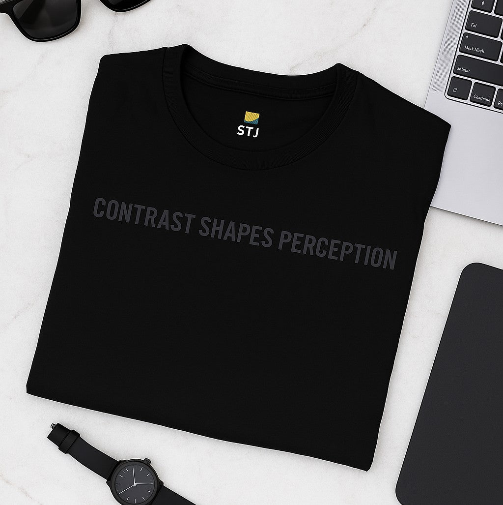 Contrast Shapes Perception - Statement T-Shirt for Frontend Developers UX Designers