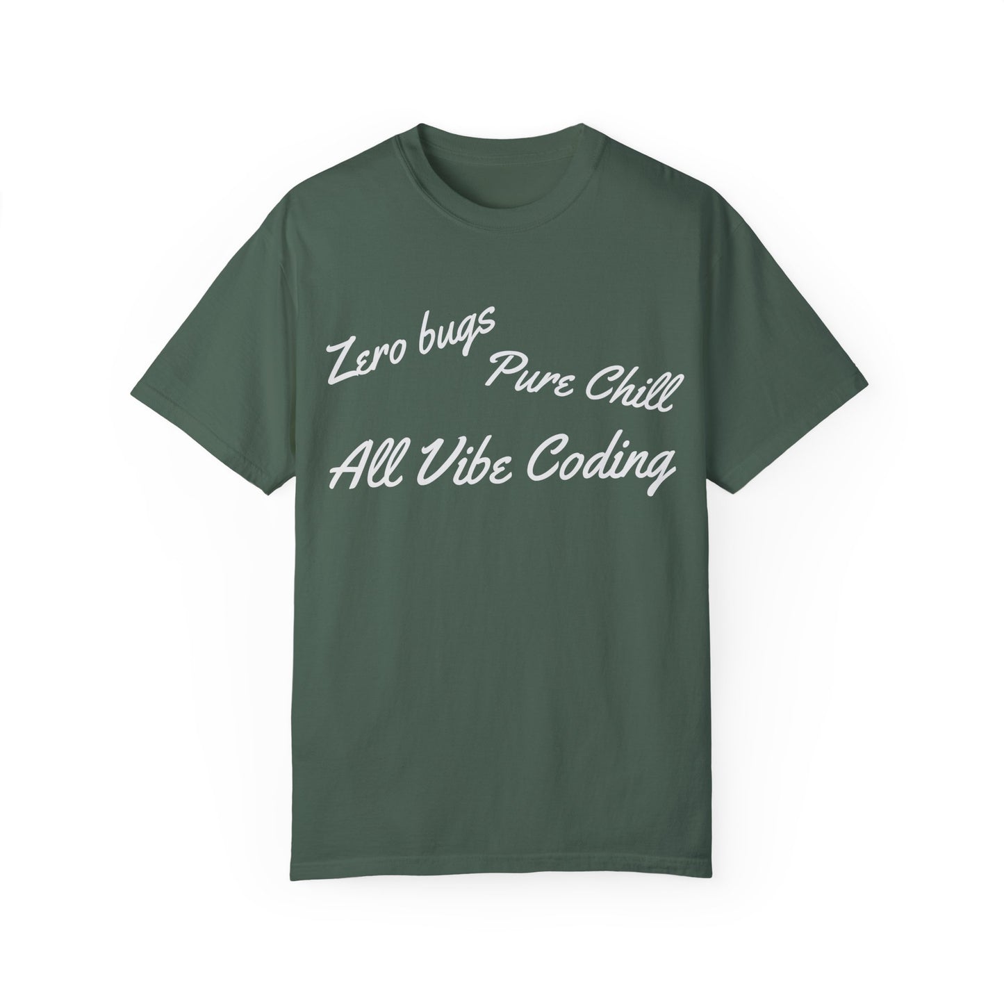 Zero Bugs Pure Chill All Vibe Coding T-Shirt | Funny Developer Tee | Coding Gif