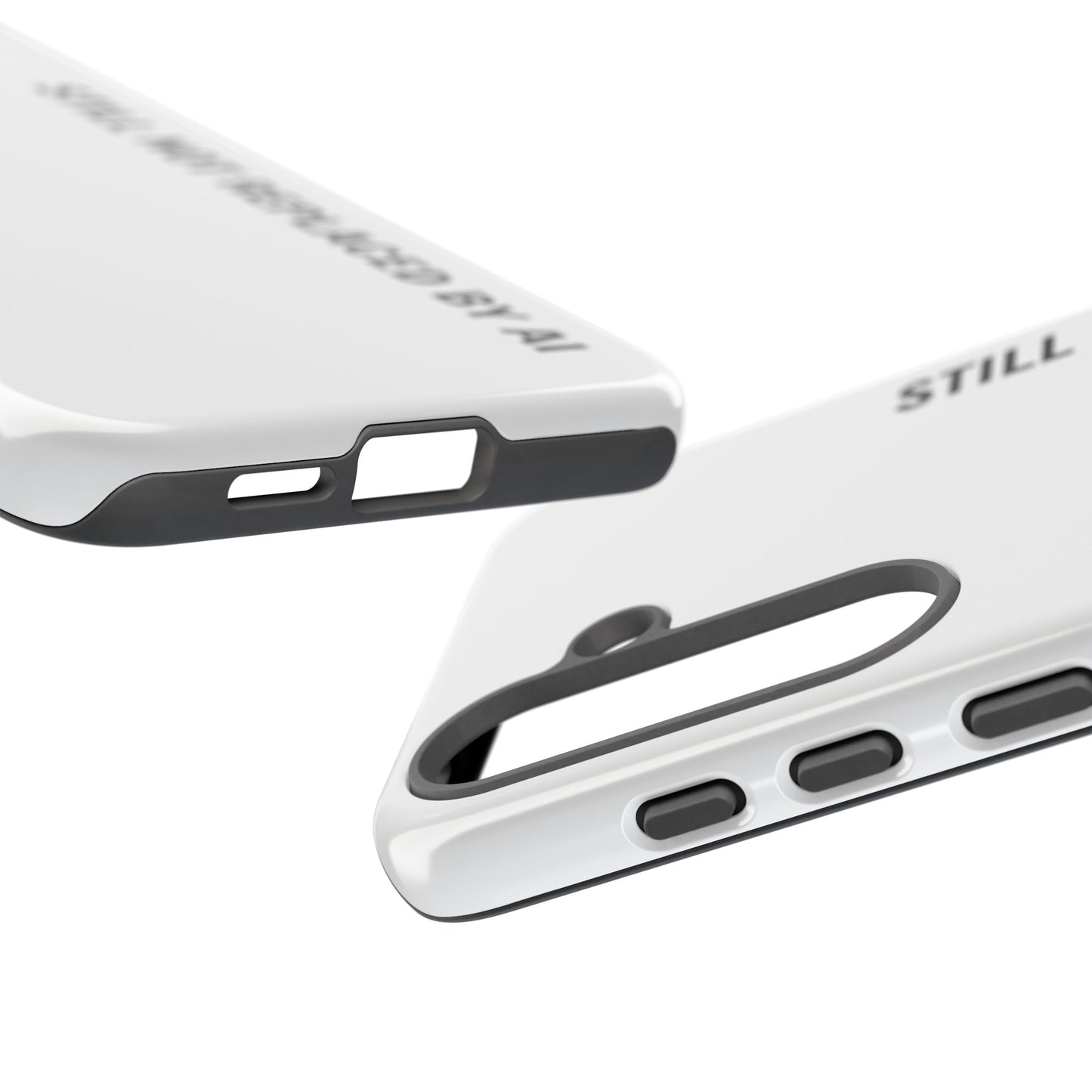 Still Not Replaced by AI – Funny Tough Phone Case for Programmers & Tech Enthusiasts