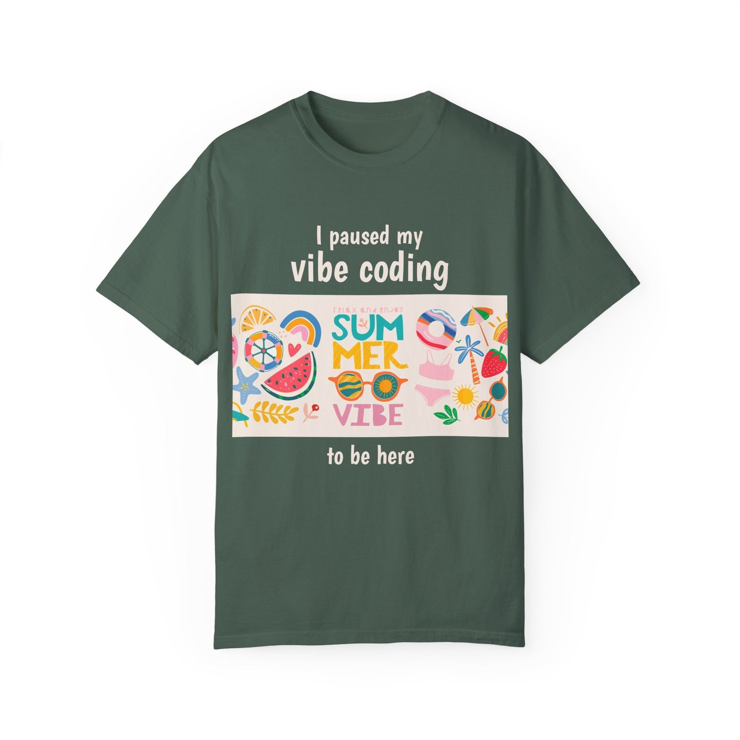 I Paused My Vibe Coding To Be Here T-Shirt | Funny Programmer Tee | Coding Humor Gift
