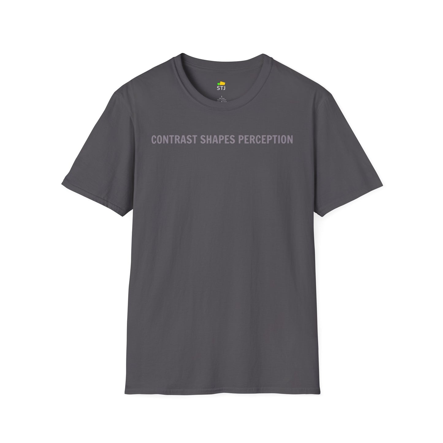 Contrast Shapes Perception - Statement T-Shirt for Frontend Developers UX Designers