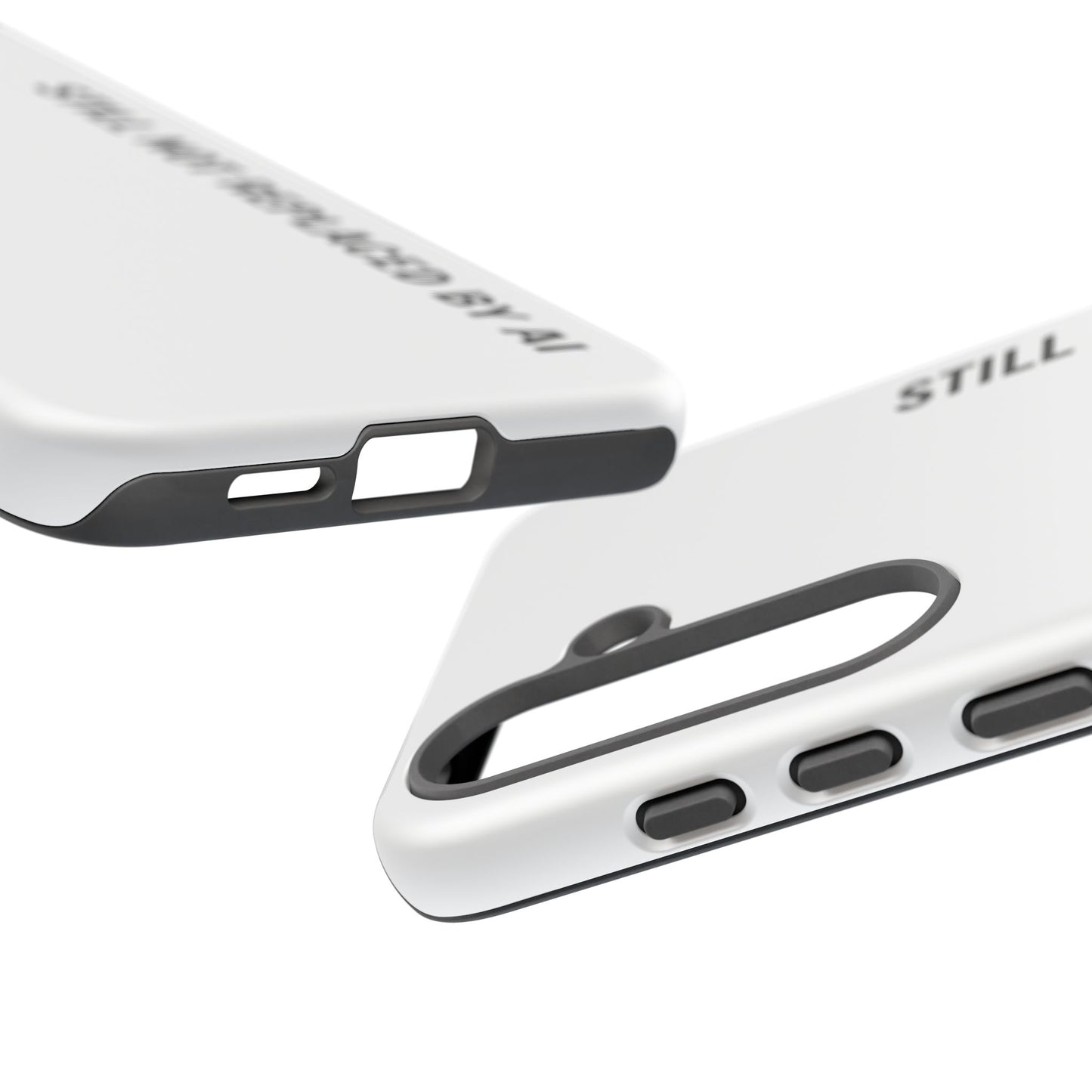 Still Not Replaced by AI – Funny Tough Phone Case for Programmers & Tech Enthusiasts