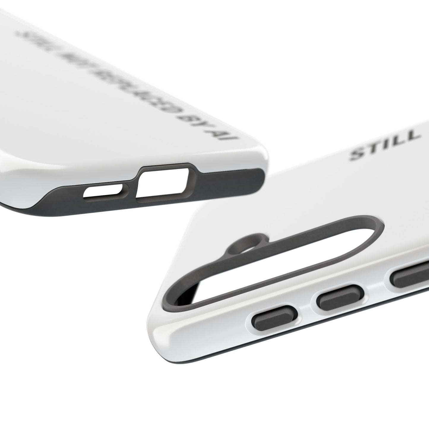 Still Not Replaced by AI – Funny Tough Phone Case for Programmers & Tech Enthusiasts