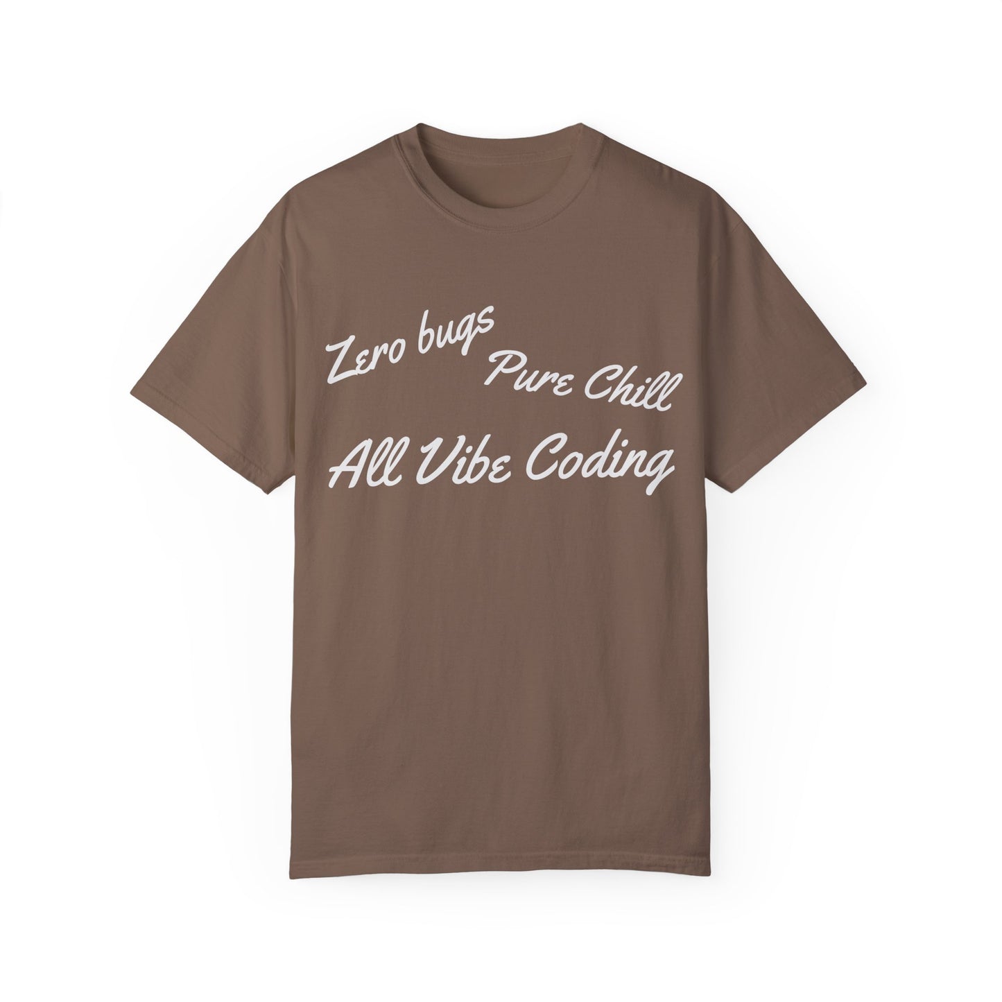 Zero Bugs Pure Chill All Vibe Coding T-Shirt | Funny Developer Tee | Coding Gif