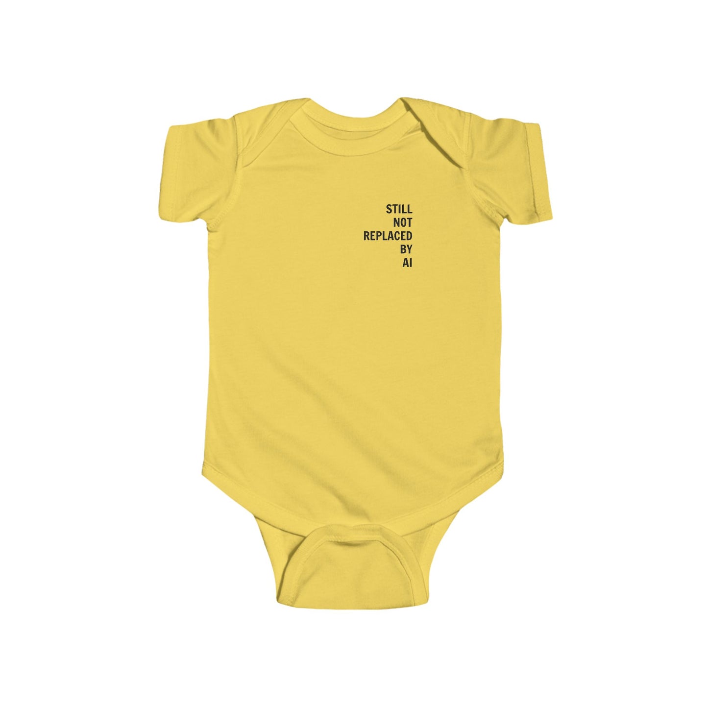 Still Not Replaced by AI – Funny Baby Bodysuit for Future Coders