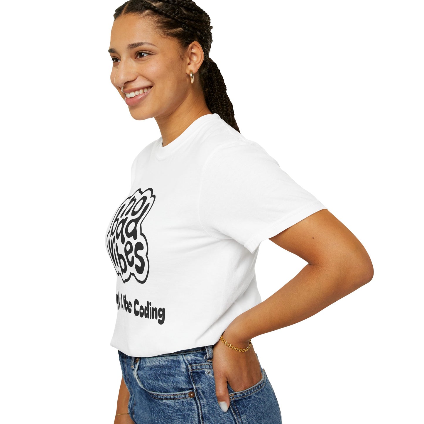 No Bad Vibes Only Vibe Coding T-Shirt | Positive Developer Tee | Programmer Gift