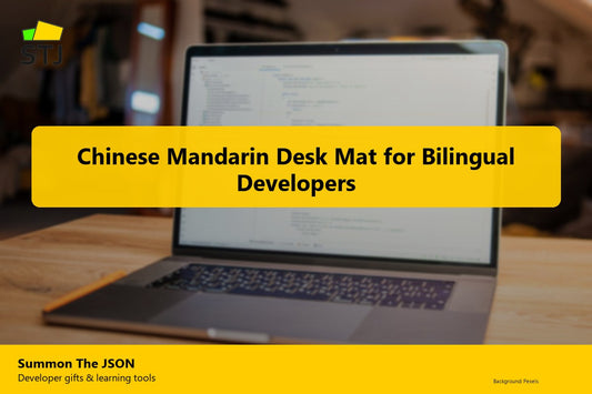 Chinese Mandarin Desk Mat for Bilingual Developers