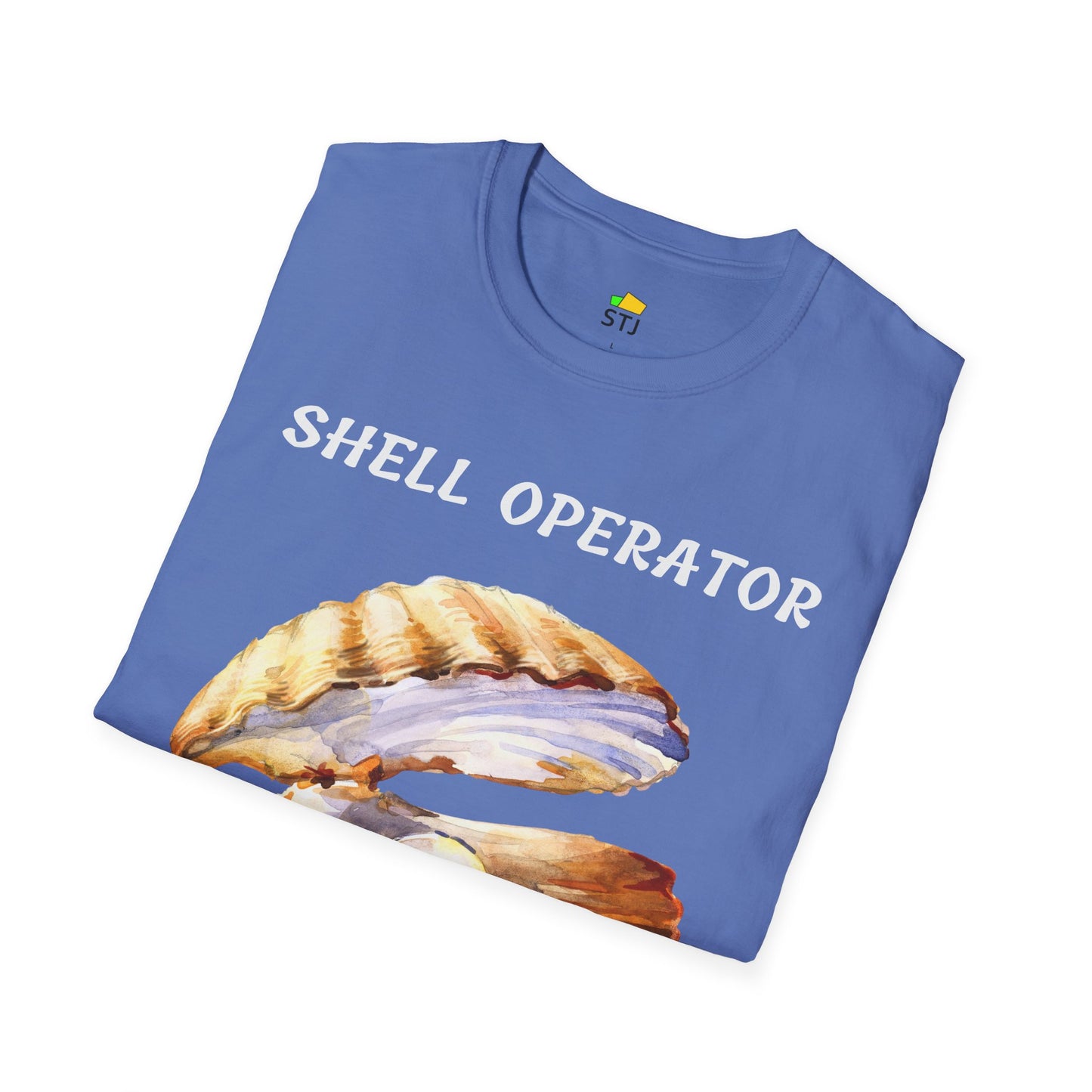 Shell Operator – Funny Programmer T-Shirt with Sea Shell Illustration