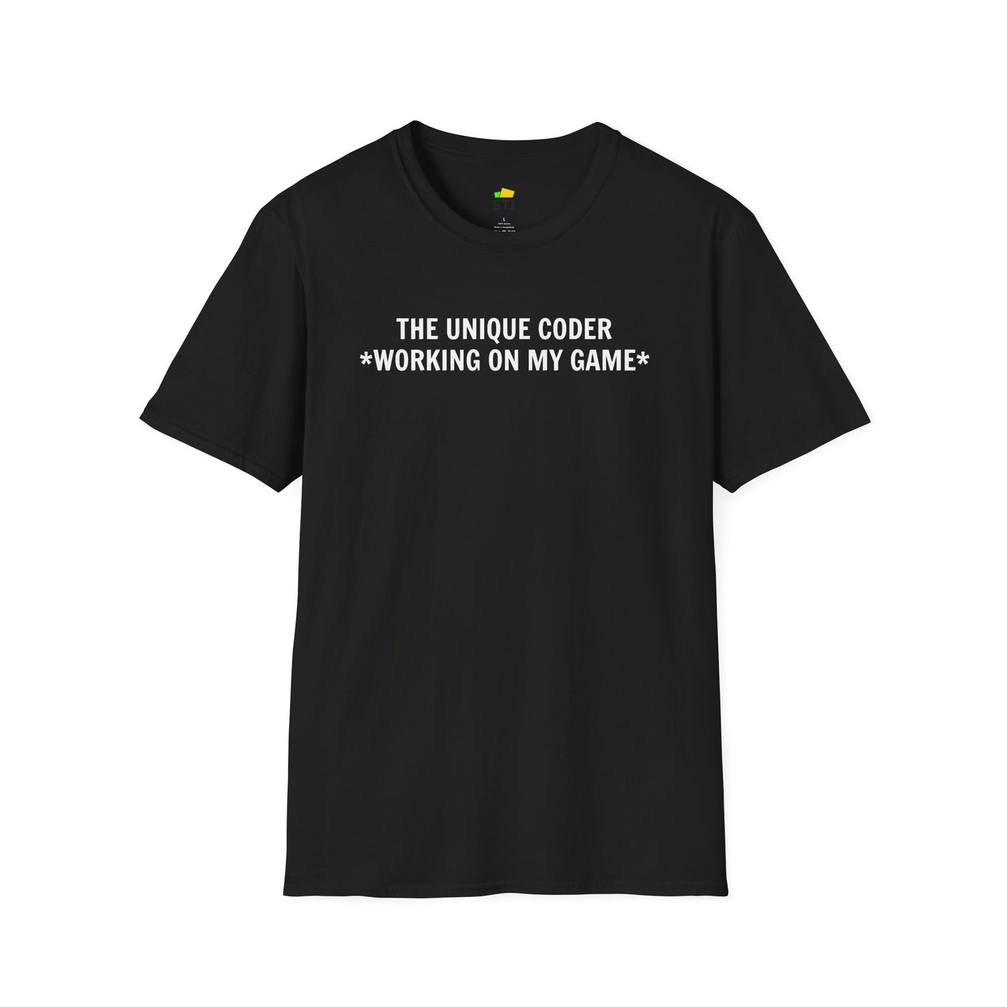 The Unique Coder – Working on My Game  Funny Coder Shirt for Developers  Gamers