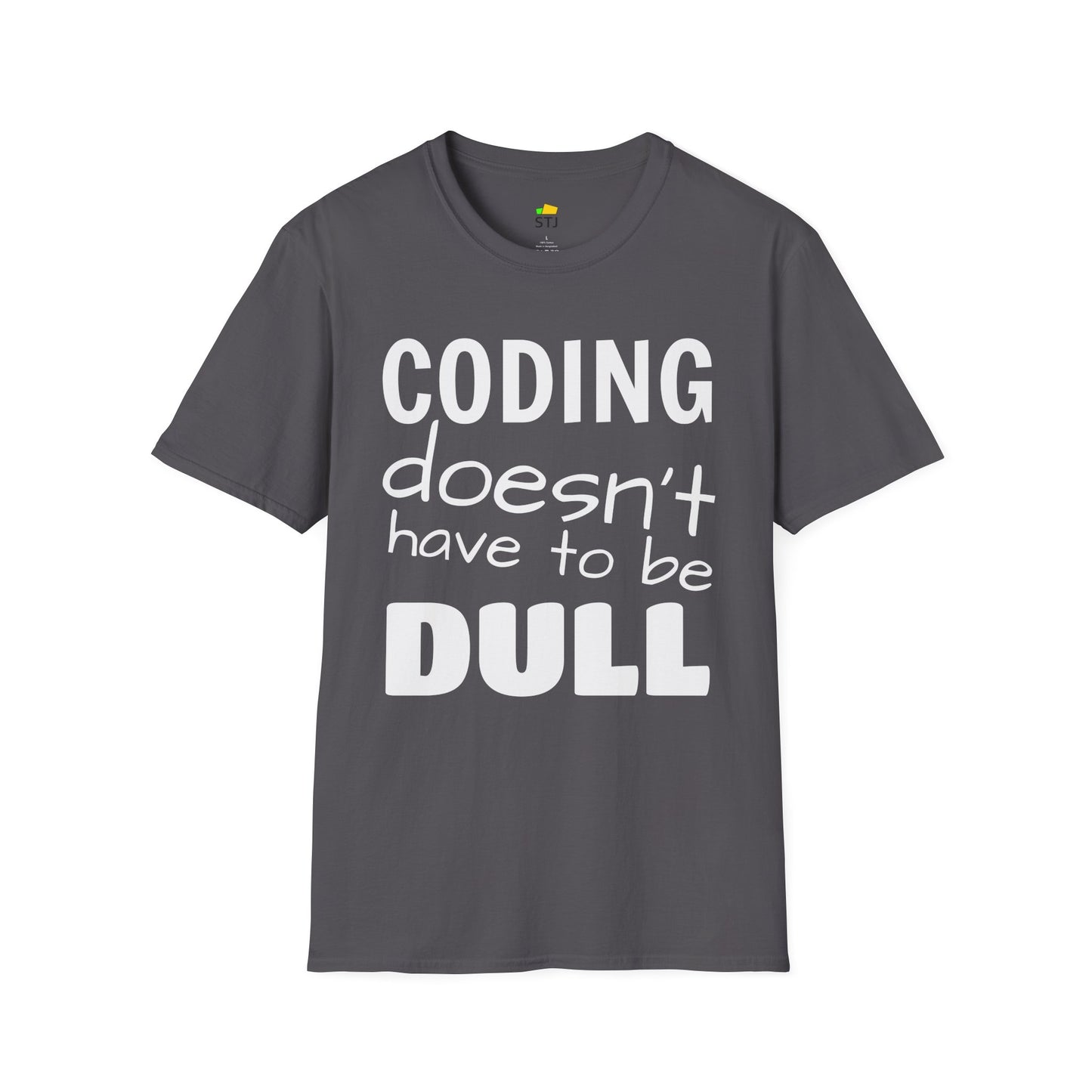 Coding Doesn’t Have to Be Dull – Retro Coder Shirt | Premium Soft-Fit Developer Shirt