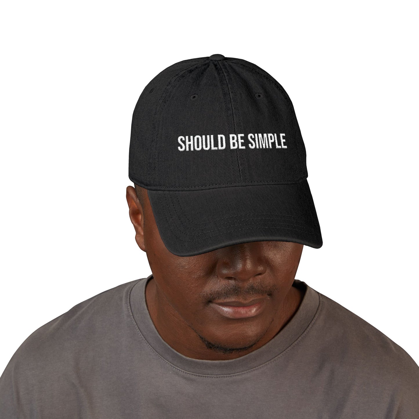 Should Be Simple. – Programmer Humor Denim Hat
