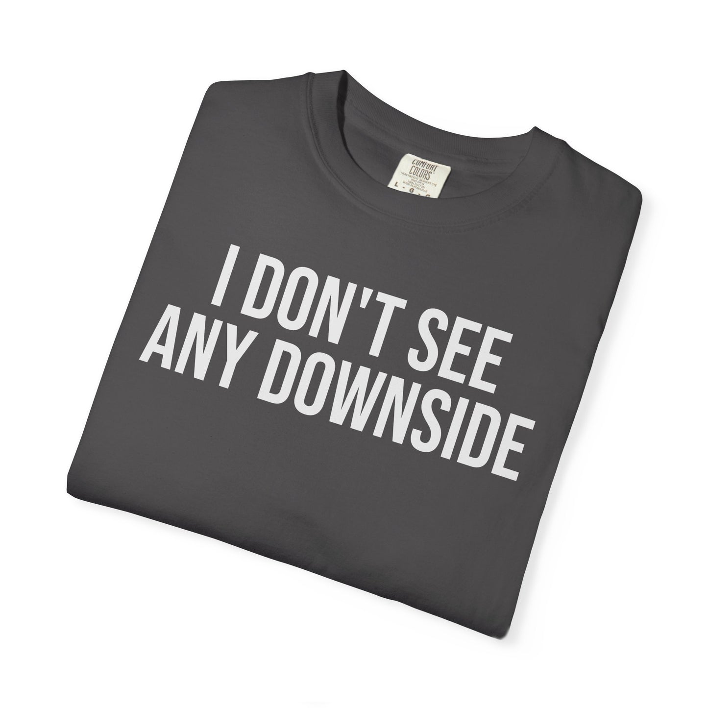 I Don’t See Any Downside. – Coding & Programmer Humor T-Shirt | Comfort Colors 1717
