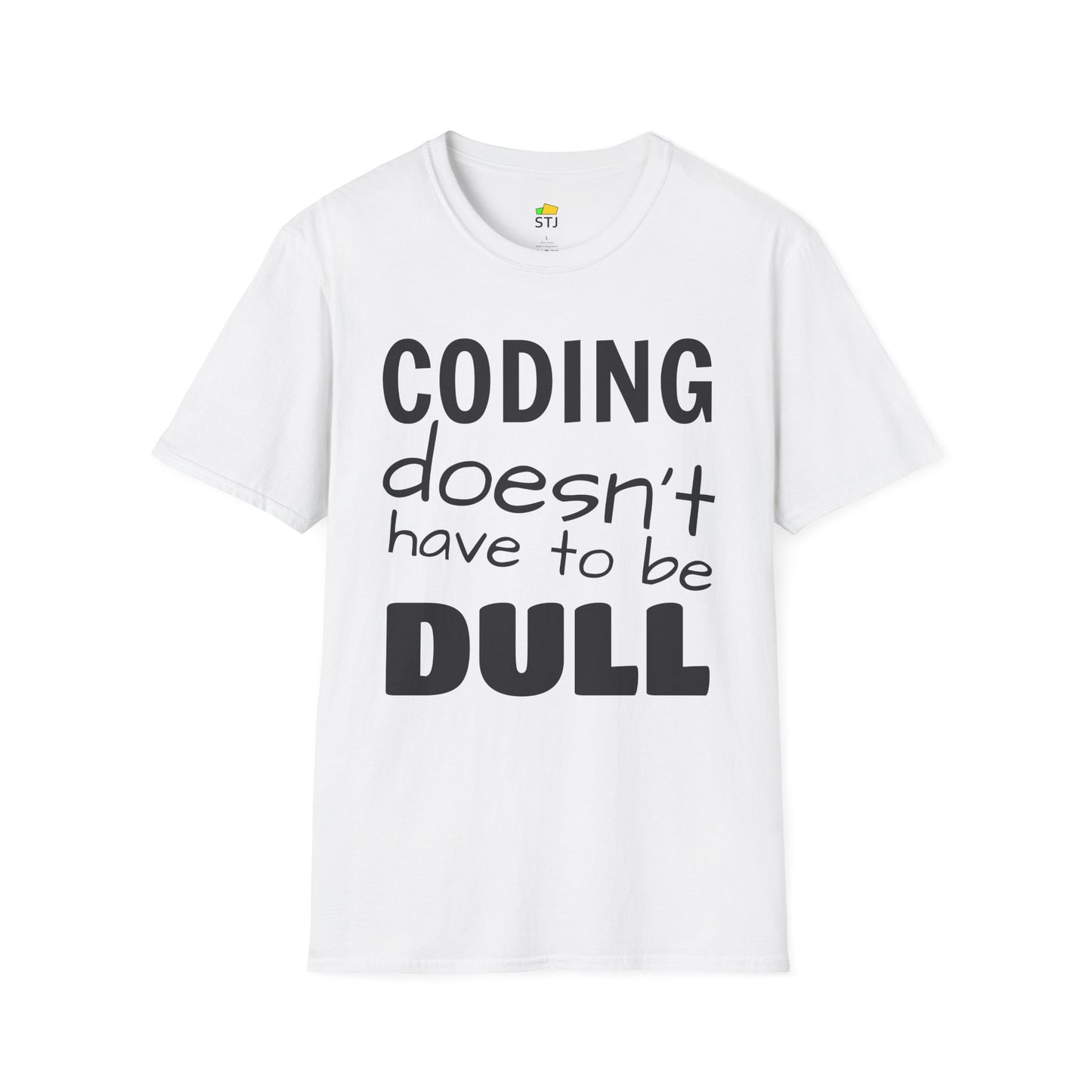 Coding Doesn’t Have to Be Dull – Retro Coder Shirt | Premium Soft-Fit Developer Shirt