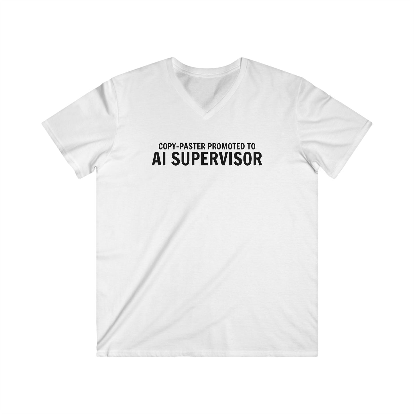 Coder Shirt – "Copy-Paster Promoted to AI Supervisor" – Funny Programming T-Shirt for Developers