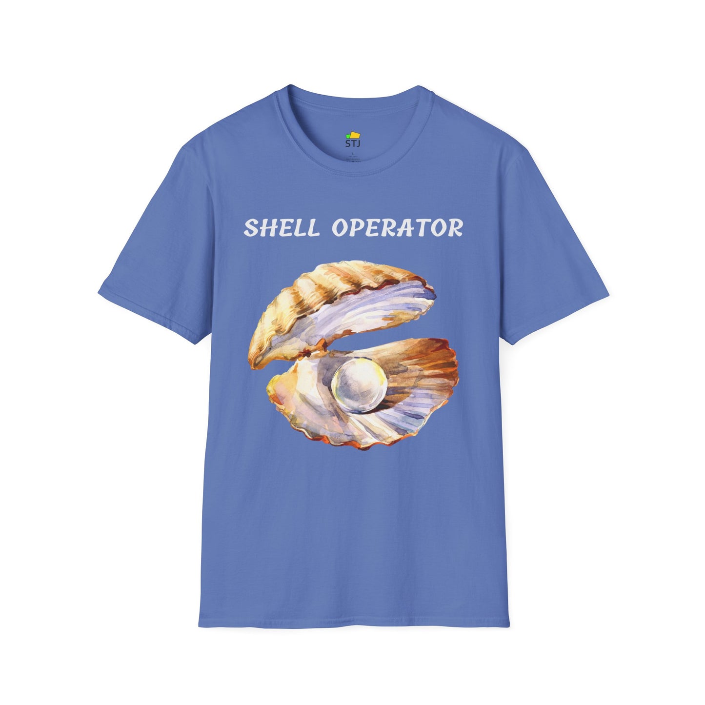 Shell Operator – Funny Programmer T-Shirt with Sea Shell Illustration