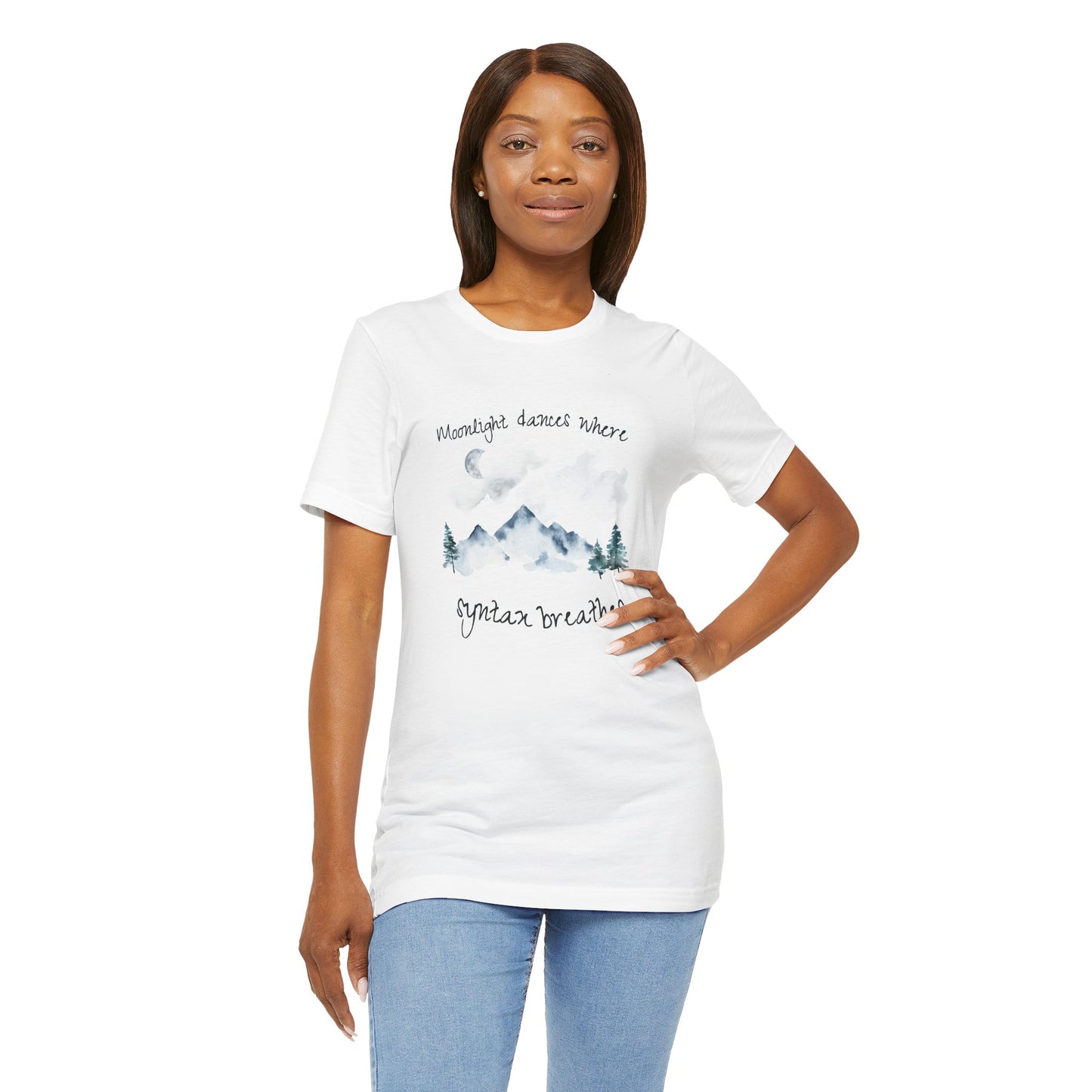 Moonlight Dances Where Syntax Breathes – Coder Shirt for Women & Men | Programming T-Shirt