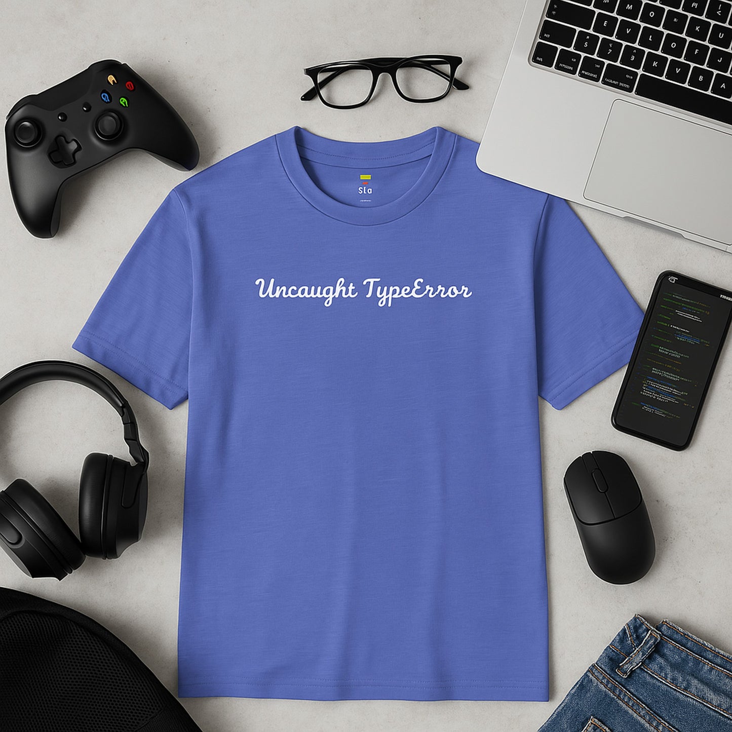 Uncaught TypeError – JavaScript Debugging Coder Shirt | Undefined Again?