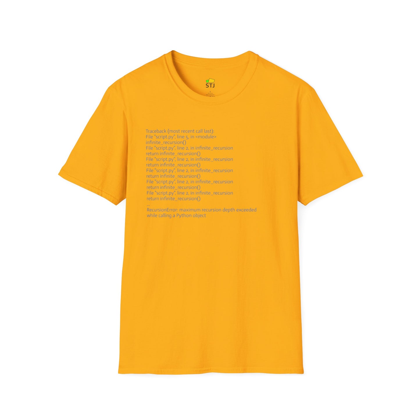 RecursionError – Funny Python Coder Shirt | Infinite Loop Dev Humor