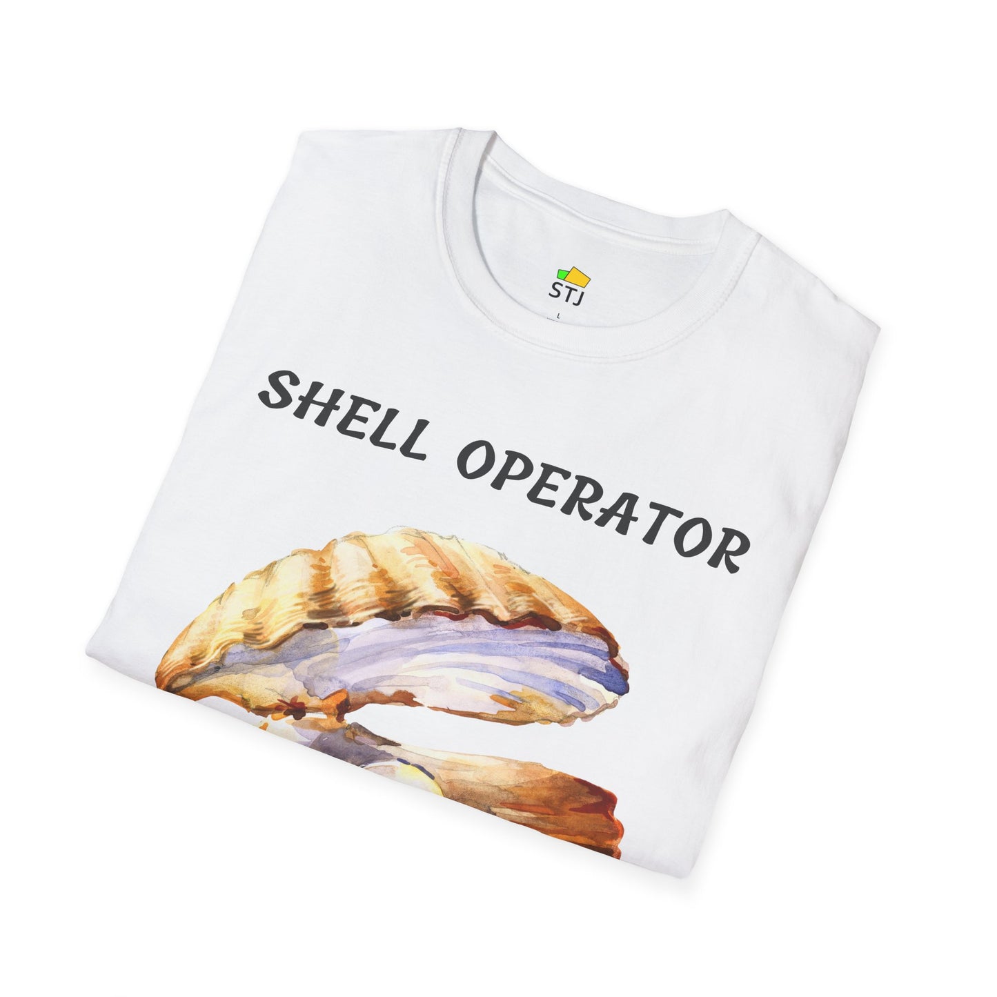 Shell Operator – Funny Programmer T-Shirt with Sea Shell Illustration