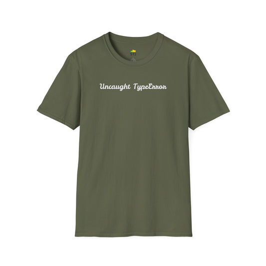 Uncaught TypeError – JavaScript Debugging Coder Shirt | Undefined Again?