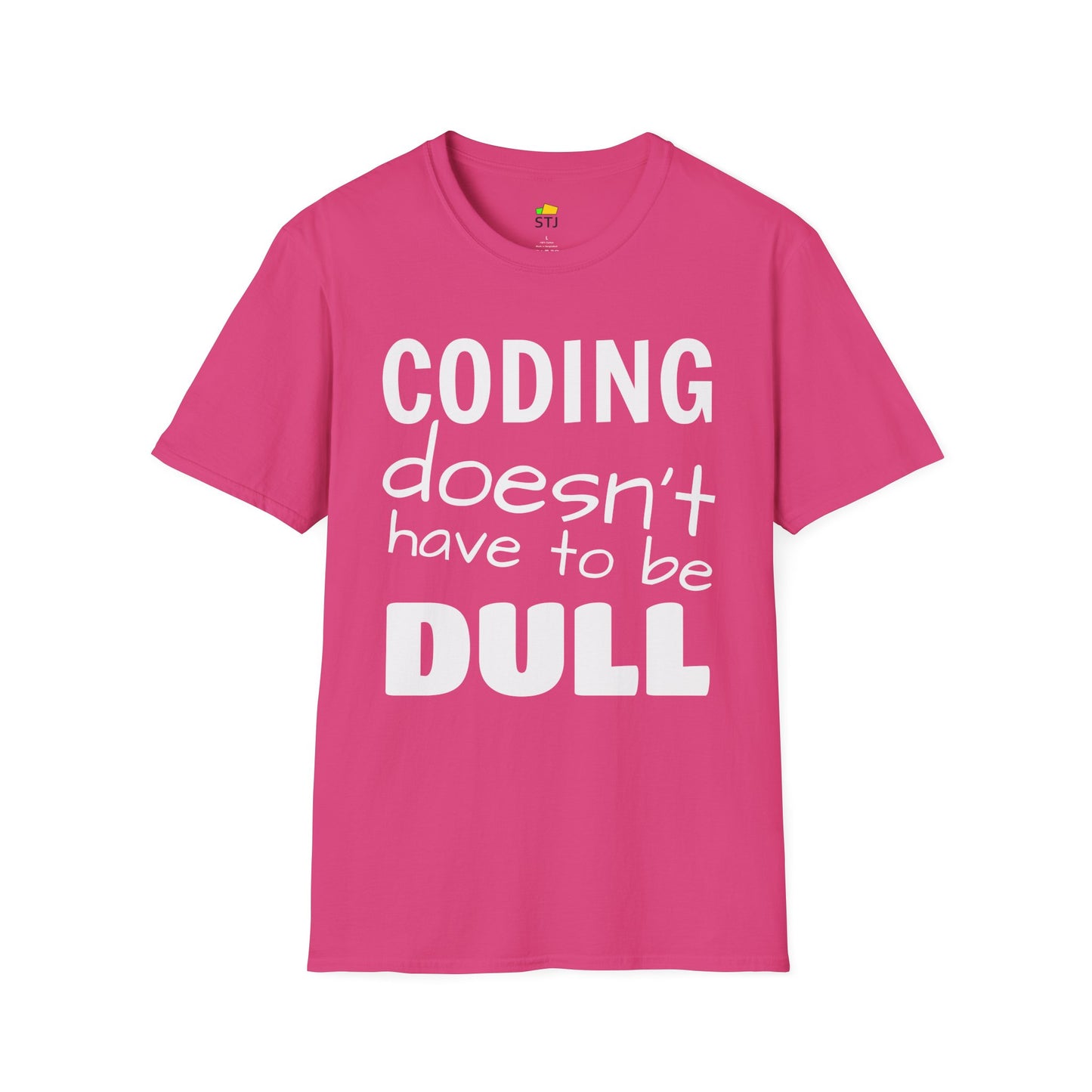 Coding Doesn’t Have to Be Dull – Retro Coder Shirt | Premium Soft-Fit Developer Shirt