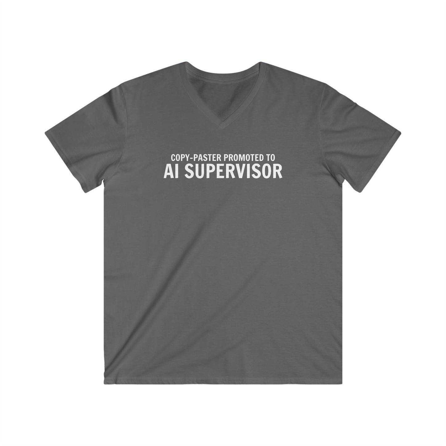 Coder Shirt – "Copy-Paster Promoted to AI Supervisor" – Funny Programming T-Shirt for Developers