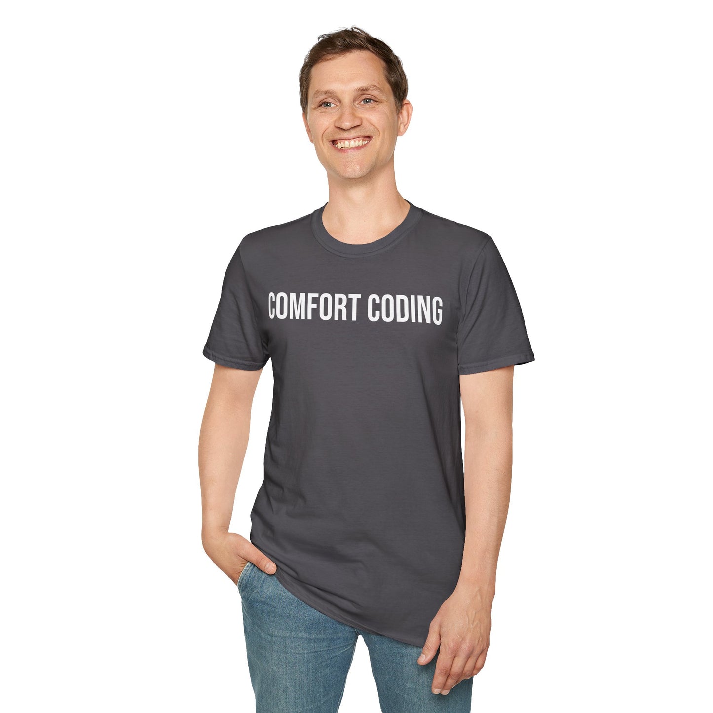 Coder Shirt – "Comfort Coding" – Programming T-Shirt for Developers