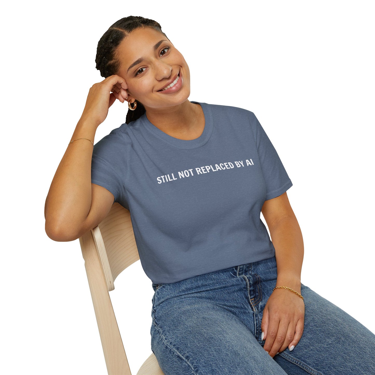 Still Not Replaced by AI – Funny Coder Shirt for Programmers & Developers