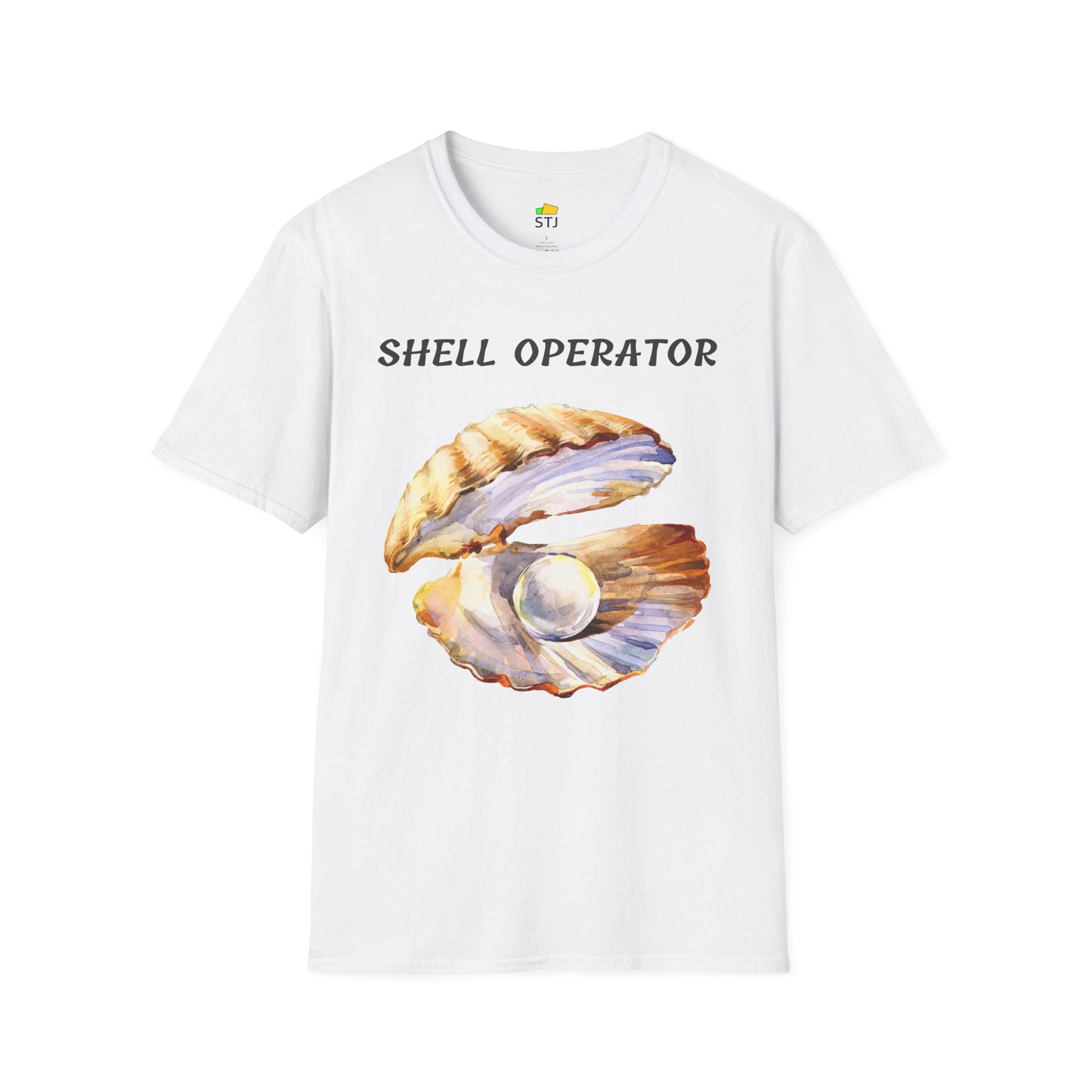 Shell Operator – Funny Programmer T-Shirt with Sea Shell Illustration