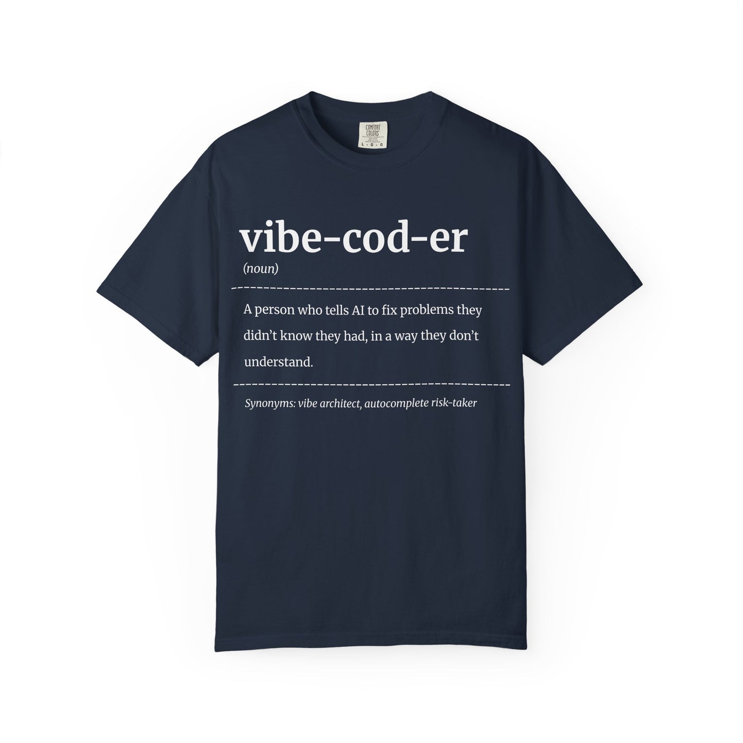 Vibe Coder T-Shirt – Funny AI Coding Shirt for Programmers, Developers & Tech Lovers