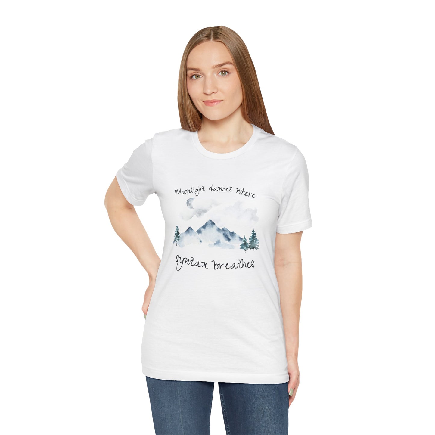 Moonlight Dances Where Syntax Breathes – Coder Shirt for Women & Men | Programming T-Shirt