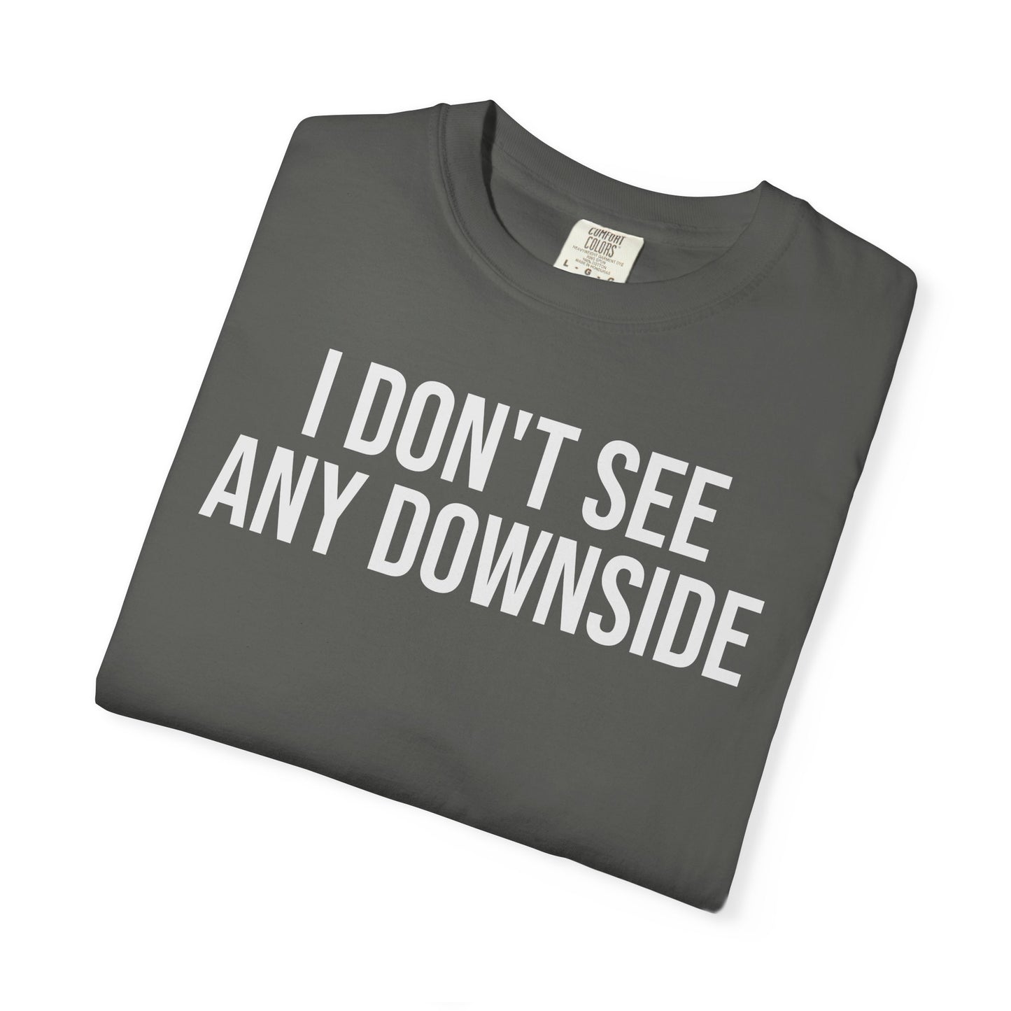I Don’t See Any Downside. – Coding & Programmer Humor T-Shirt | Comfort Colors 1717