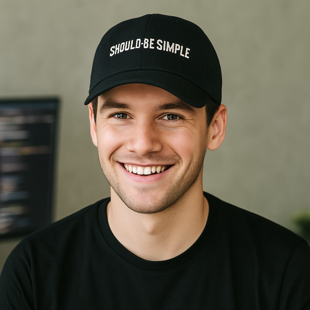 Should Be Simple. – Programmer Humor Denim Hat